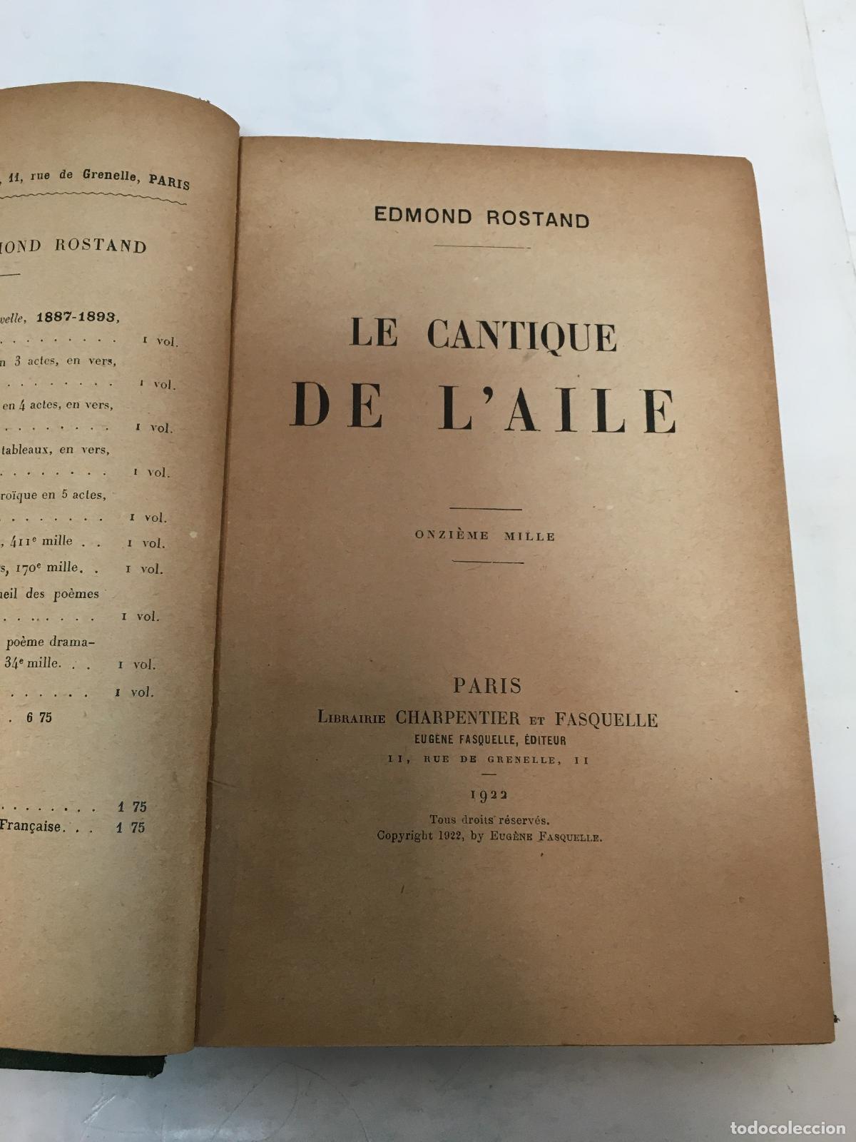 Libros: Le cantique de L &acute;aile - Edmond Rostand - Foto 1