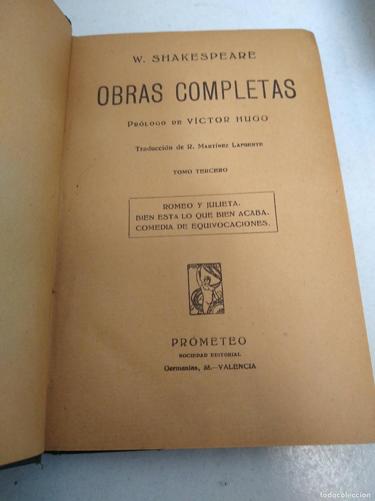 Libros: Obras completas 1 - W. Shakespeare - Foto 1