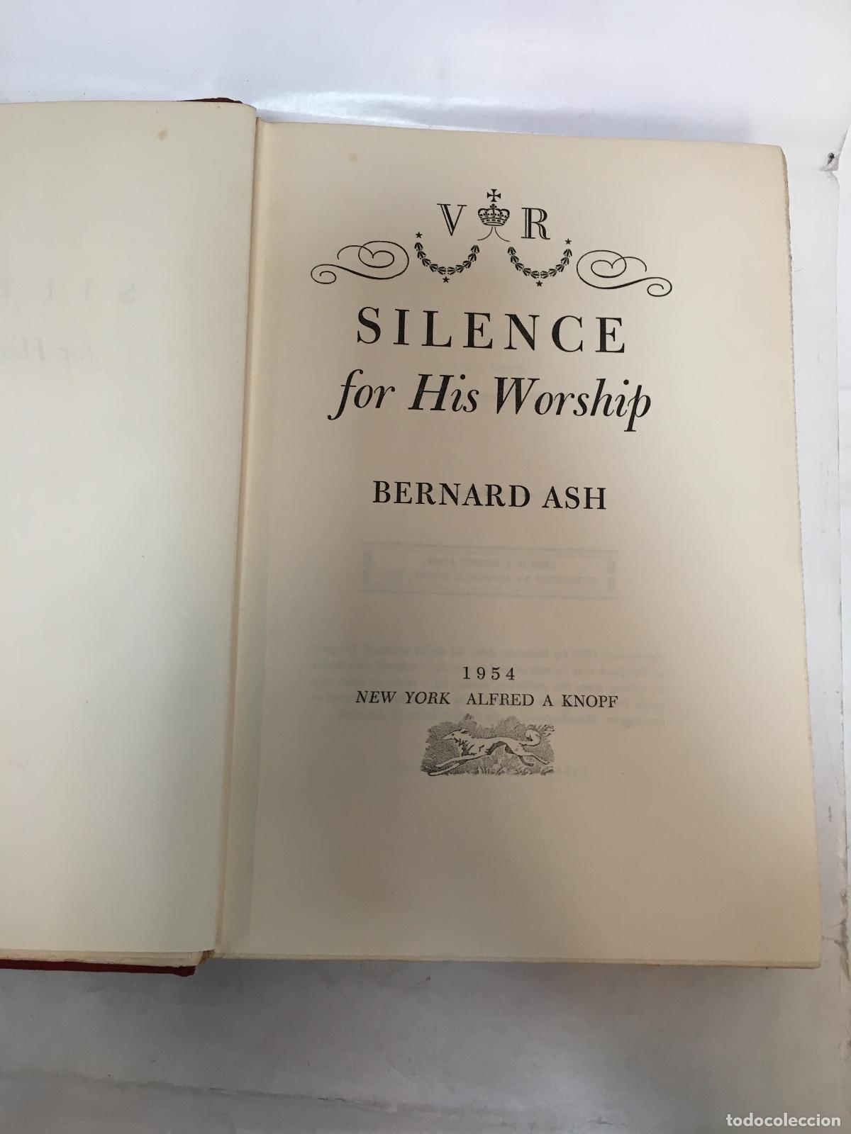 books: Silence for his worship - Bernard Ash