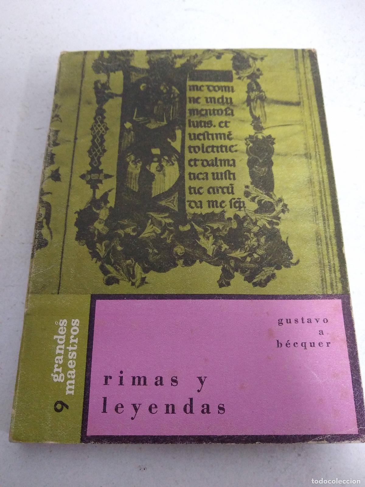Libros: Rimas y Leyendas - Gustavo Adolfo Becquer - Foto 1