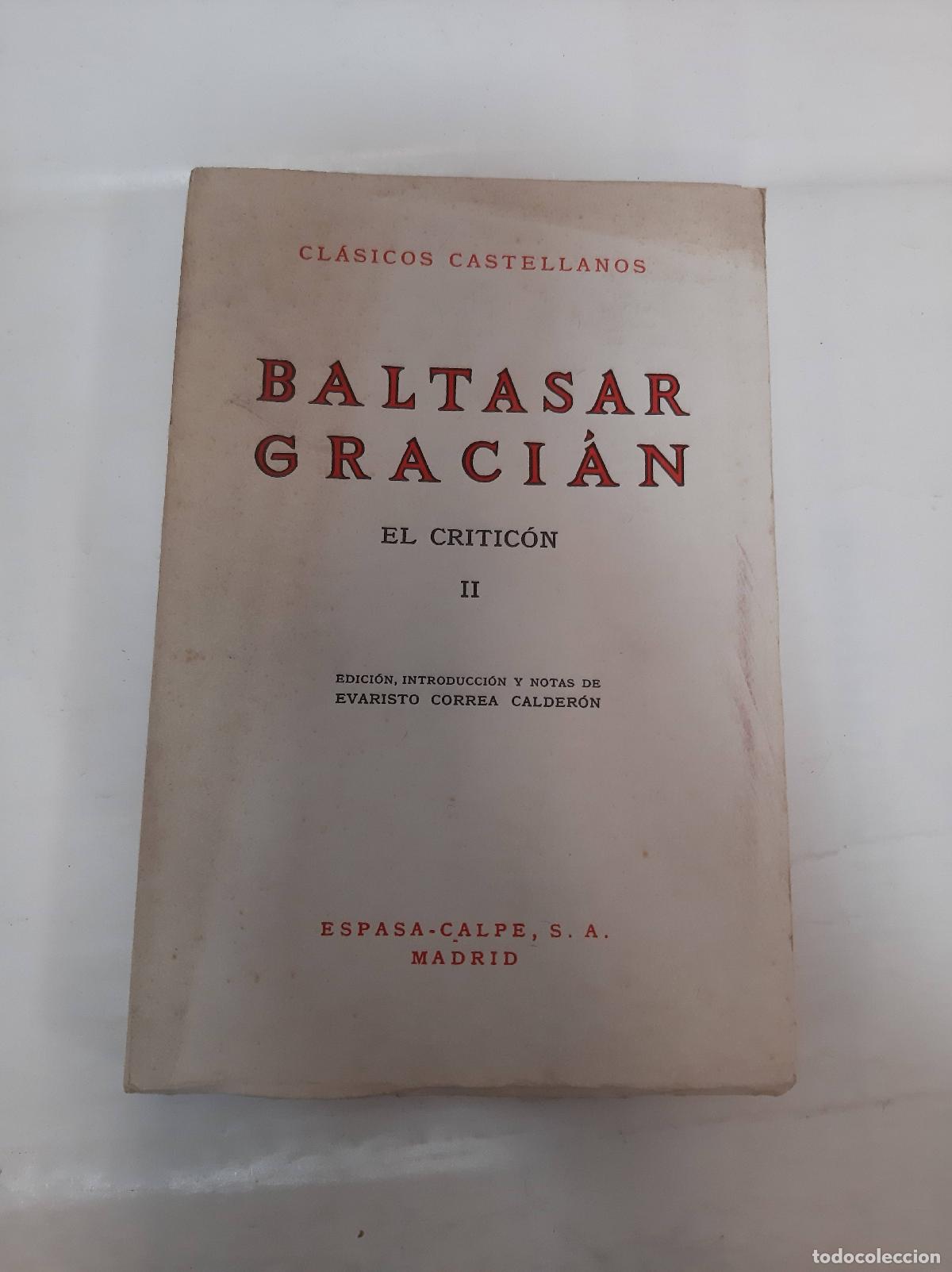 B&uuml;cher: EL CRITICON II - Gracian, Baltasar