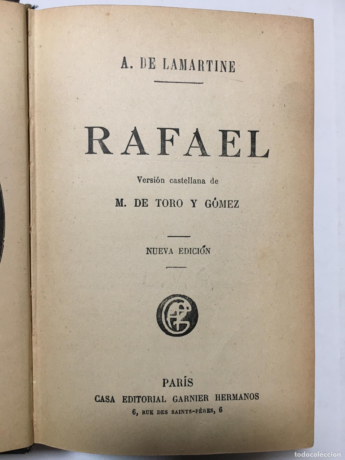 Libros: Rafael - A. de Lamartine - Foto 1
