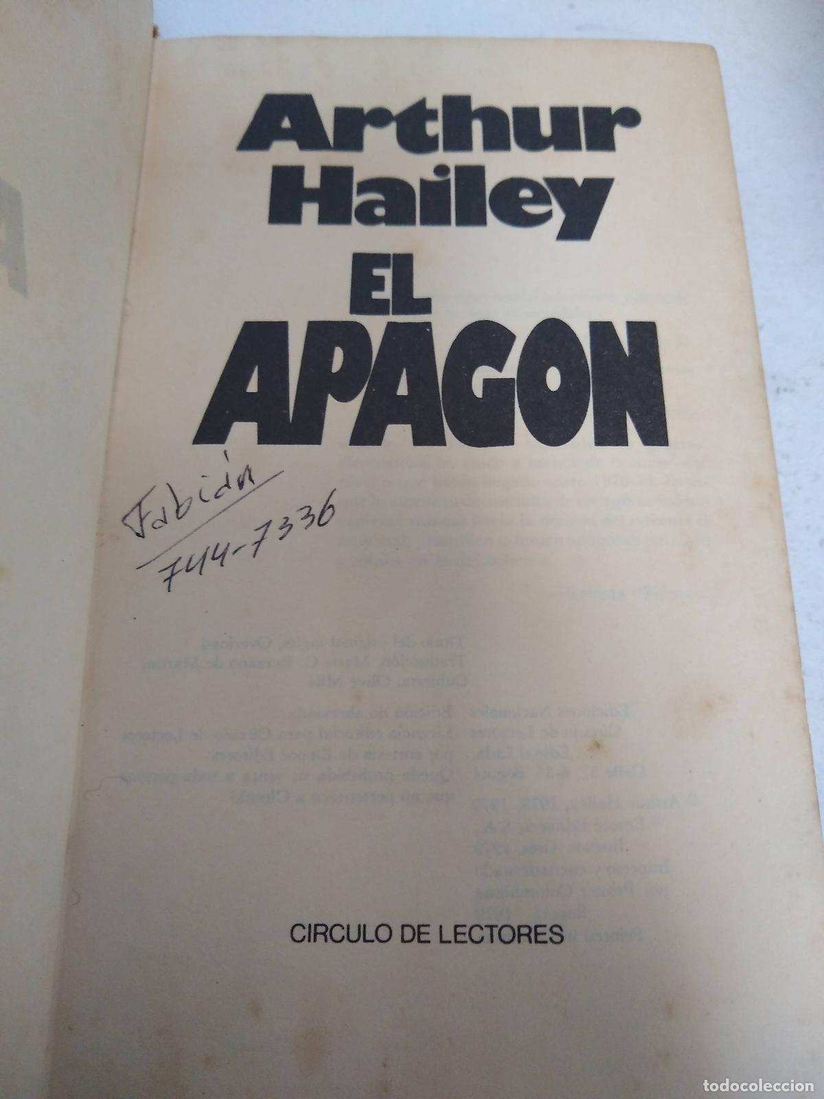 Libros: El Apag&oacute;n. - Arthur Hailey - Foto 1