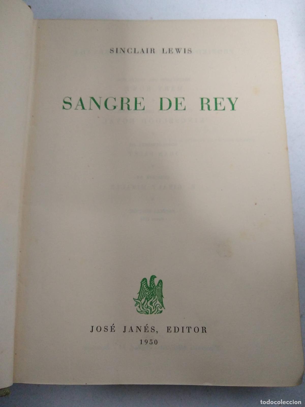Libros: SANGRE DE REY - LEWIS, SINCLAIR - Foto 1