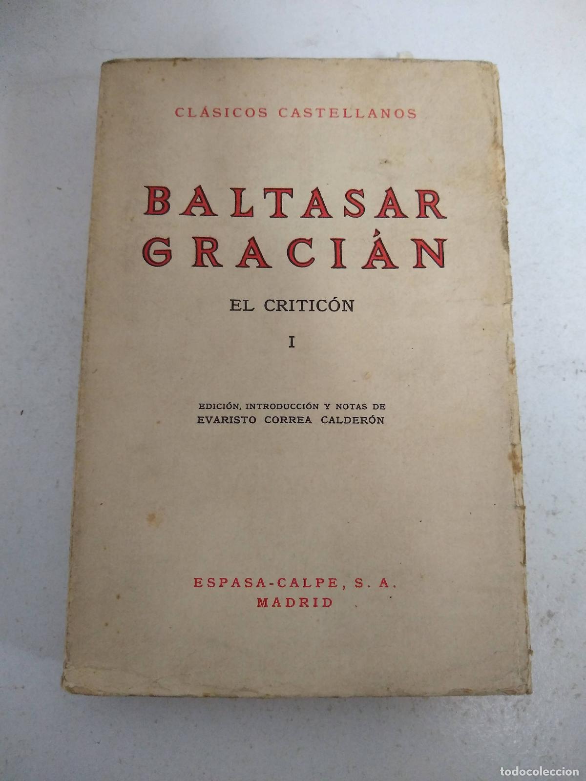 Libros: El criticon I - Baltasar Gracian - Foto 1