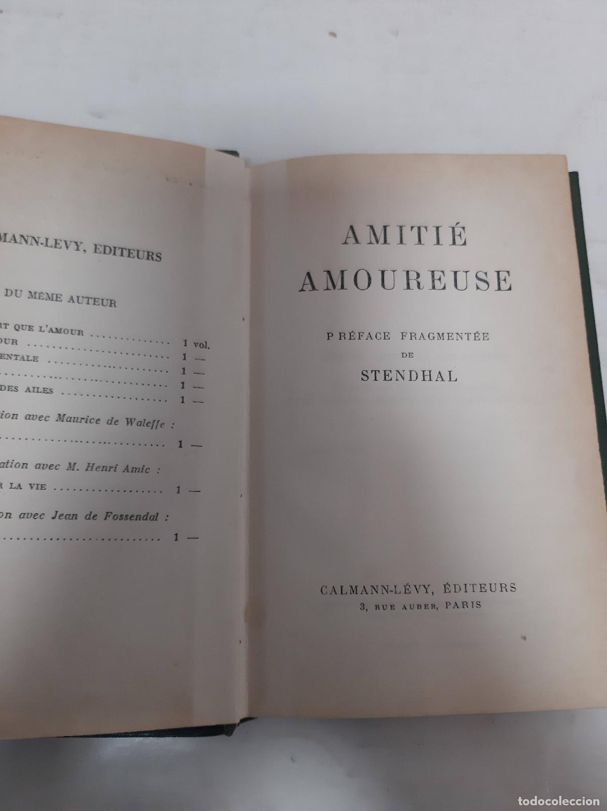 Libros: Amiti&eacute; amoureuse - STENDHAL - Foto 1