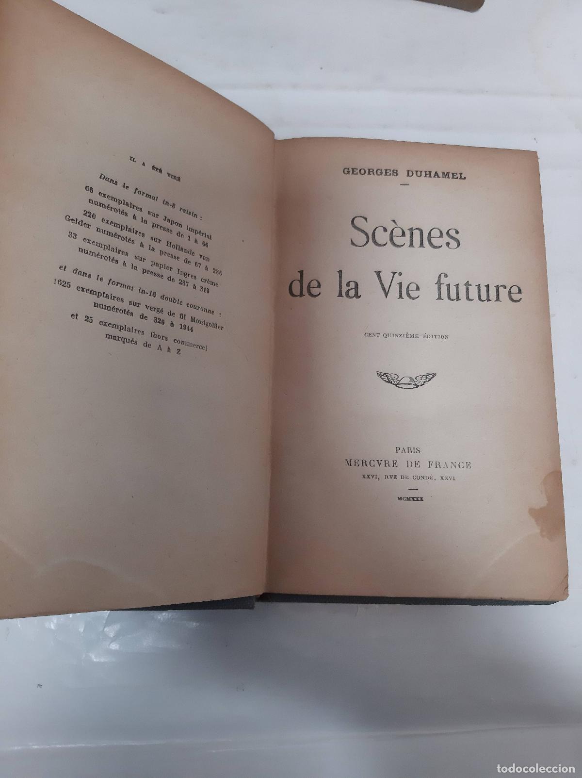 Libros: Scenes de la vie future - Georges Duhamel - Foto 1