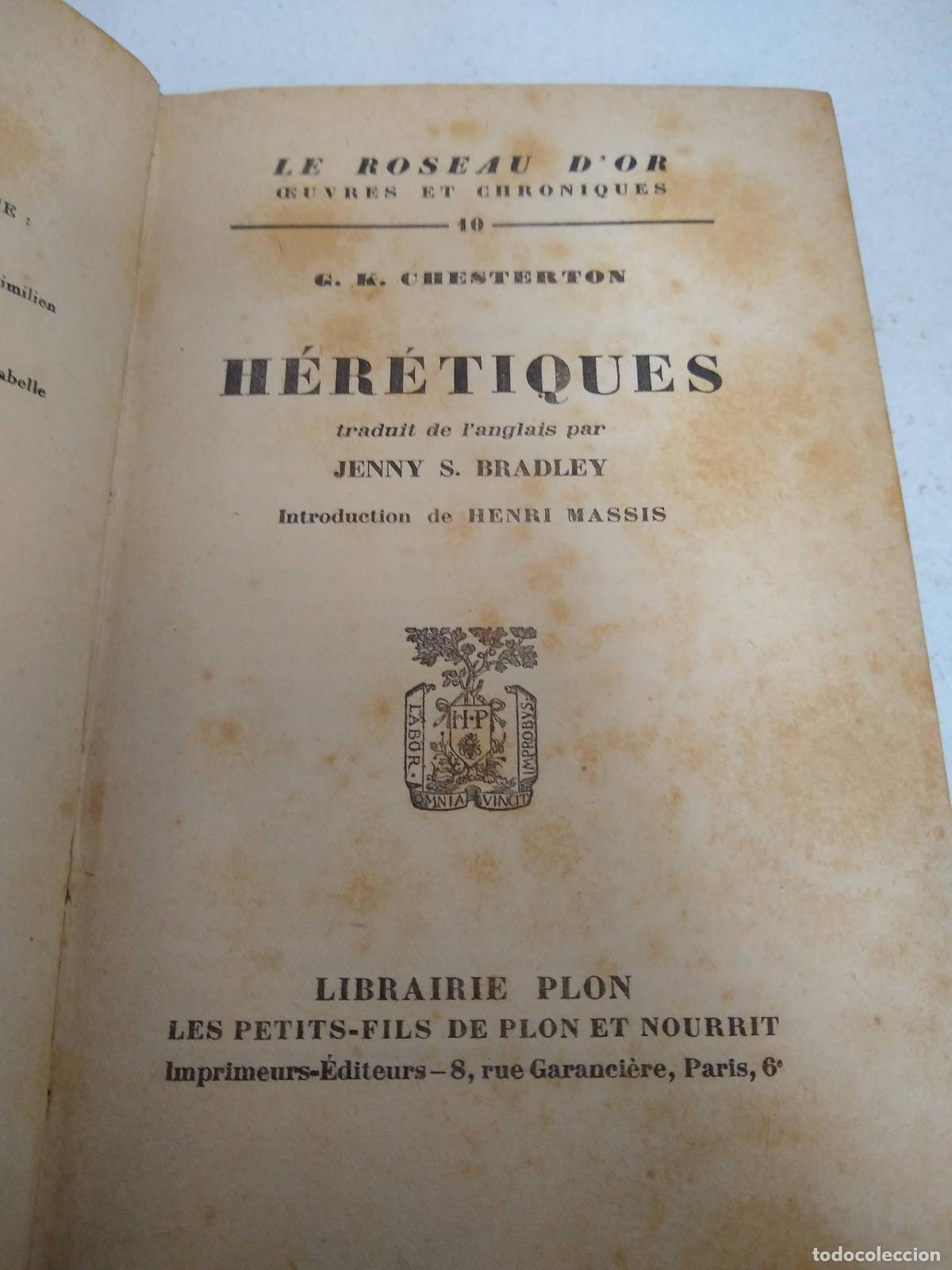 Libros: Heretiques - Chesterton - Foto 1