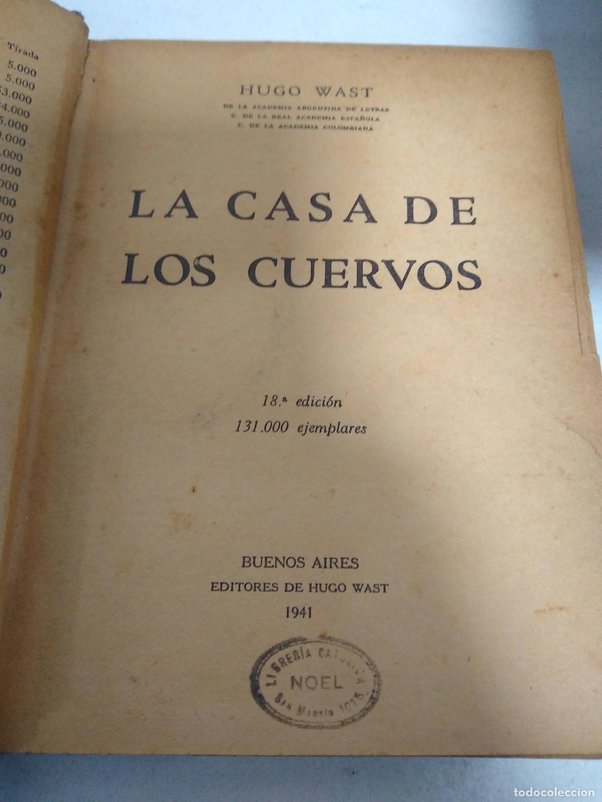 Livros em segunda m&atilde;o: La Casa De Los Cuervos - Wast, Hugo (ed. Ernest Herman Hespelt)