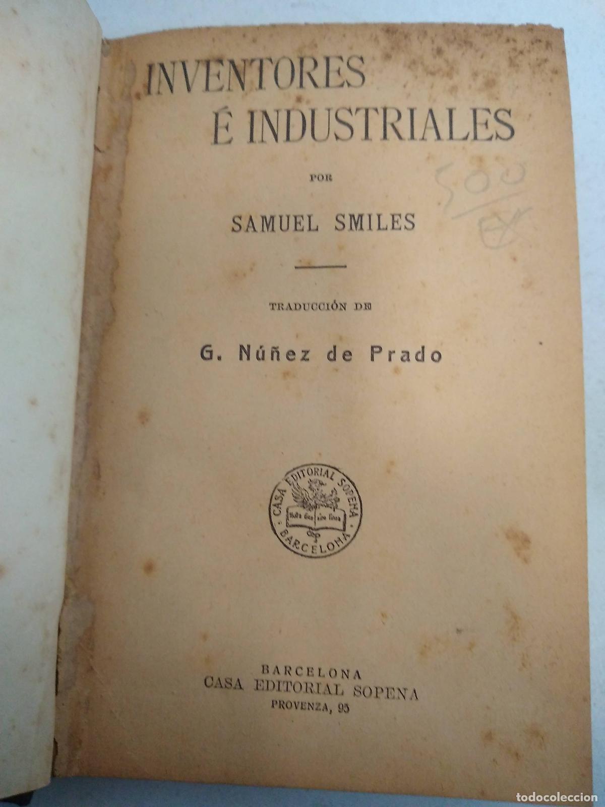 Libros: Inventores e industriales - Samuel Smiles - Foto 1