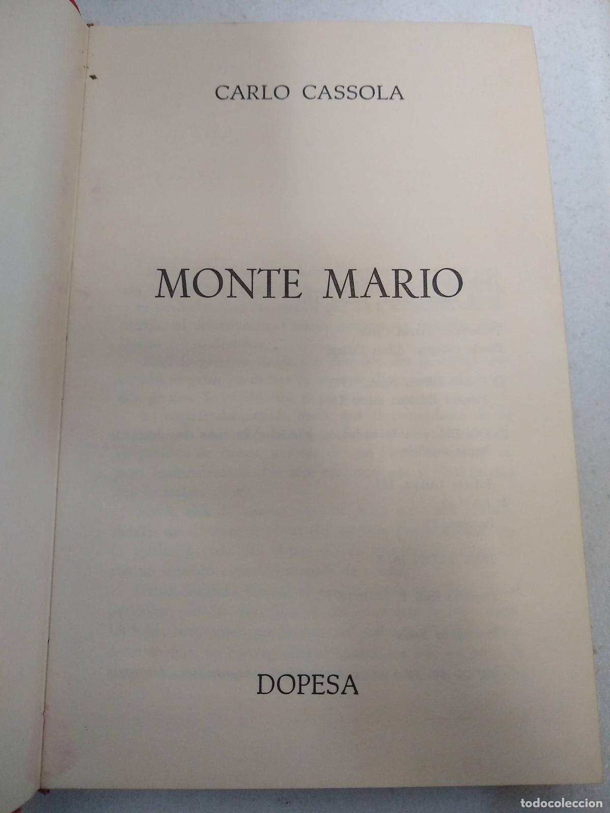 Libros: Monte Mario - Cassola, Mario: - Foto 1
