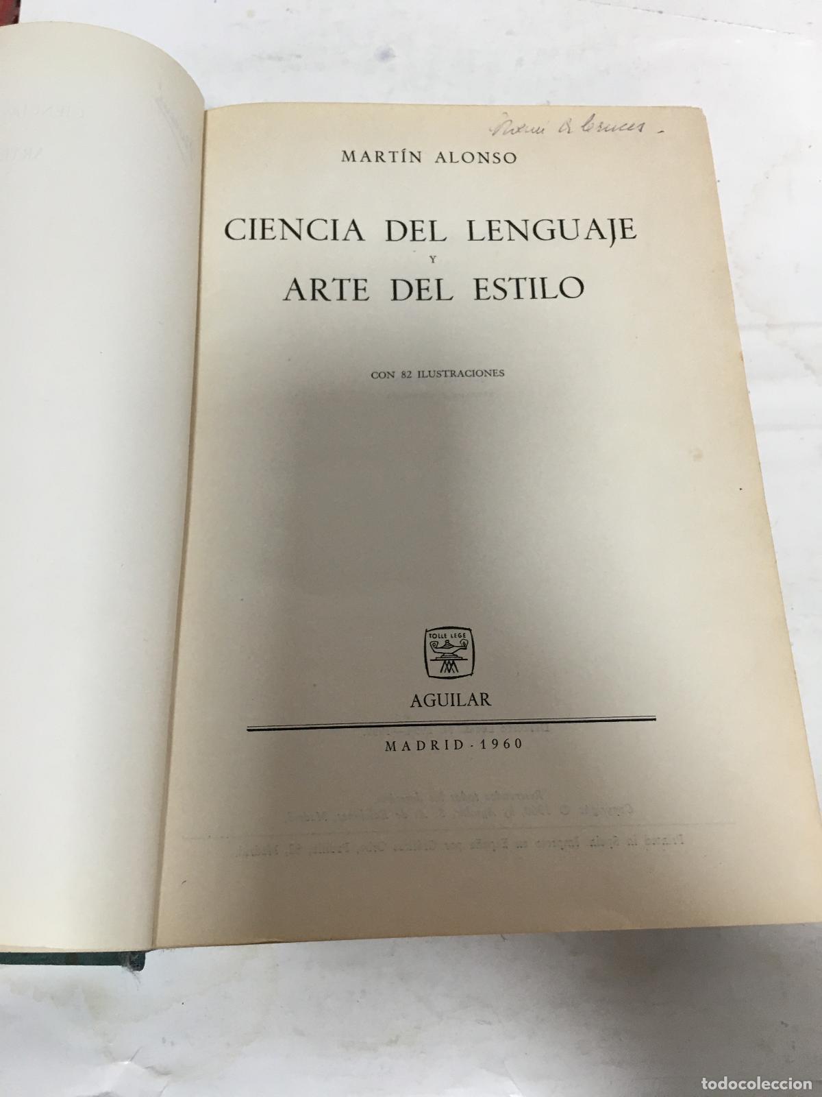 B&uuml;cher: Ciencia del Lenguaje y Arte del Estilo - Martin Alonso