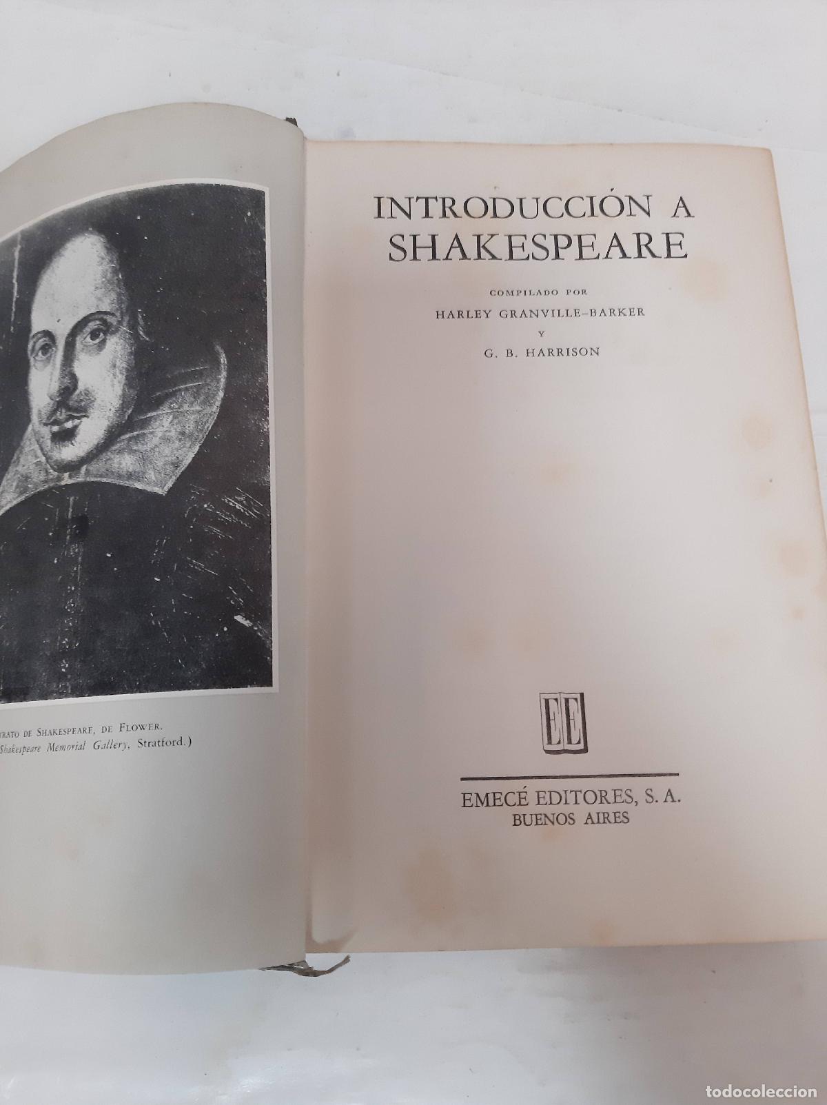 Libros: introducci&oacute;n a shakespeare - Barker / Harrison