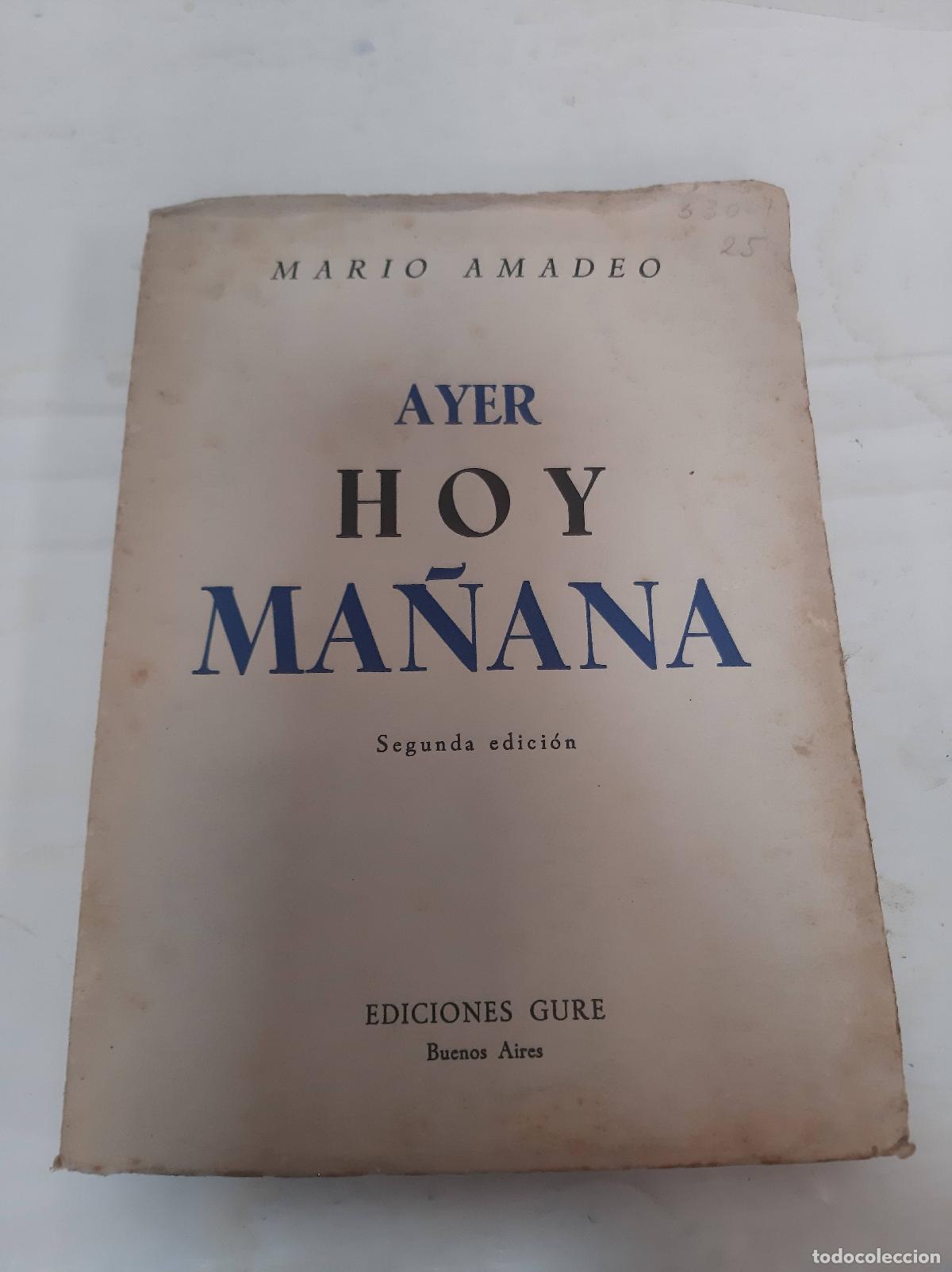 Libros: ayer hoy y ma&ntilde;ana - Mario Amadeo - Foto 1