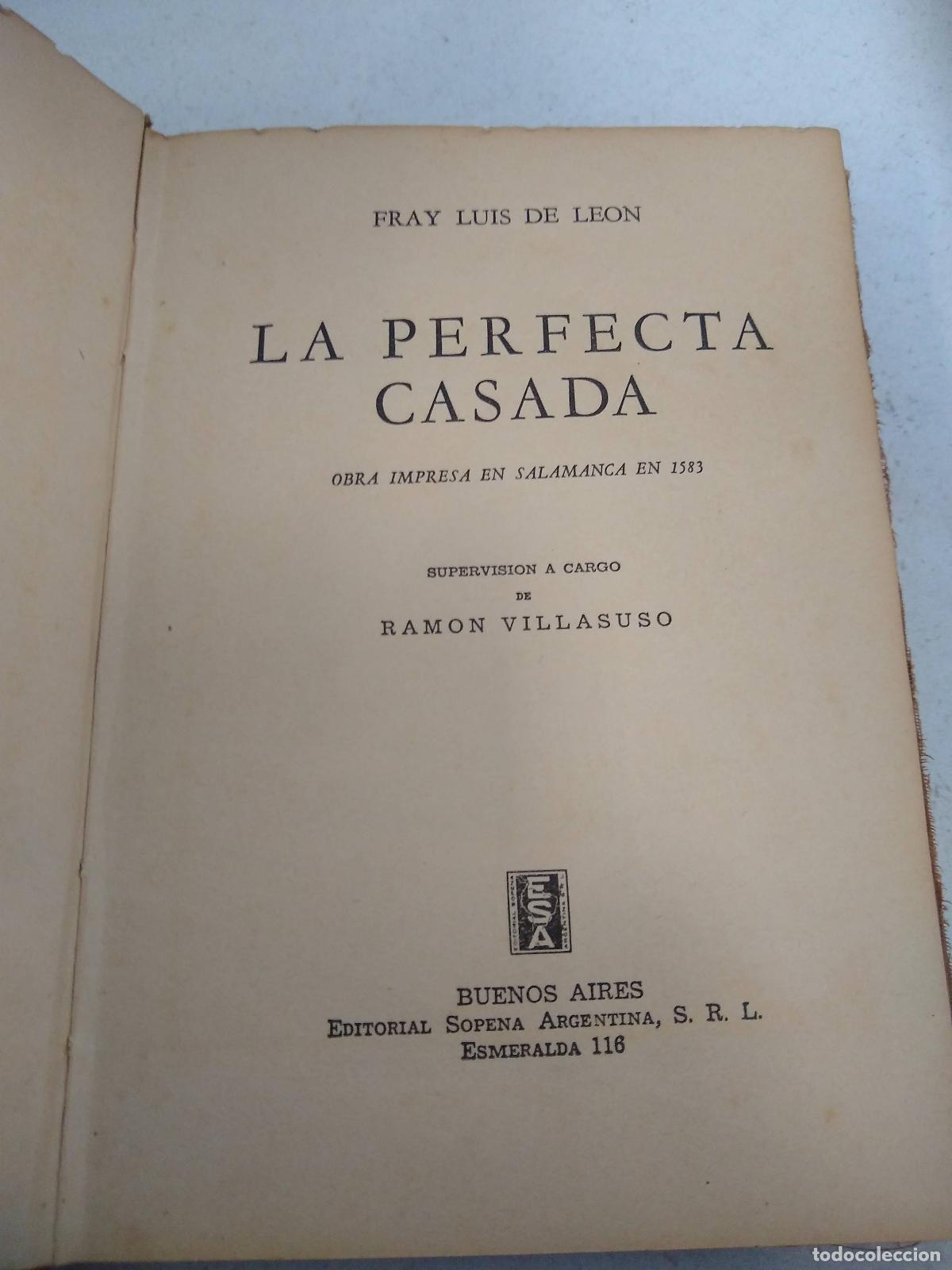 Libri di seconda mano: La perfecta casada - Fray Luis de Le&oacute;n