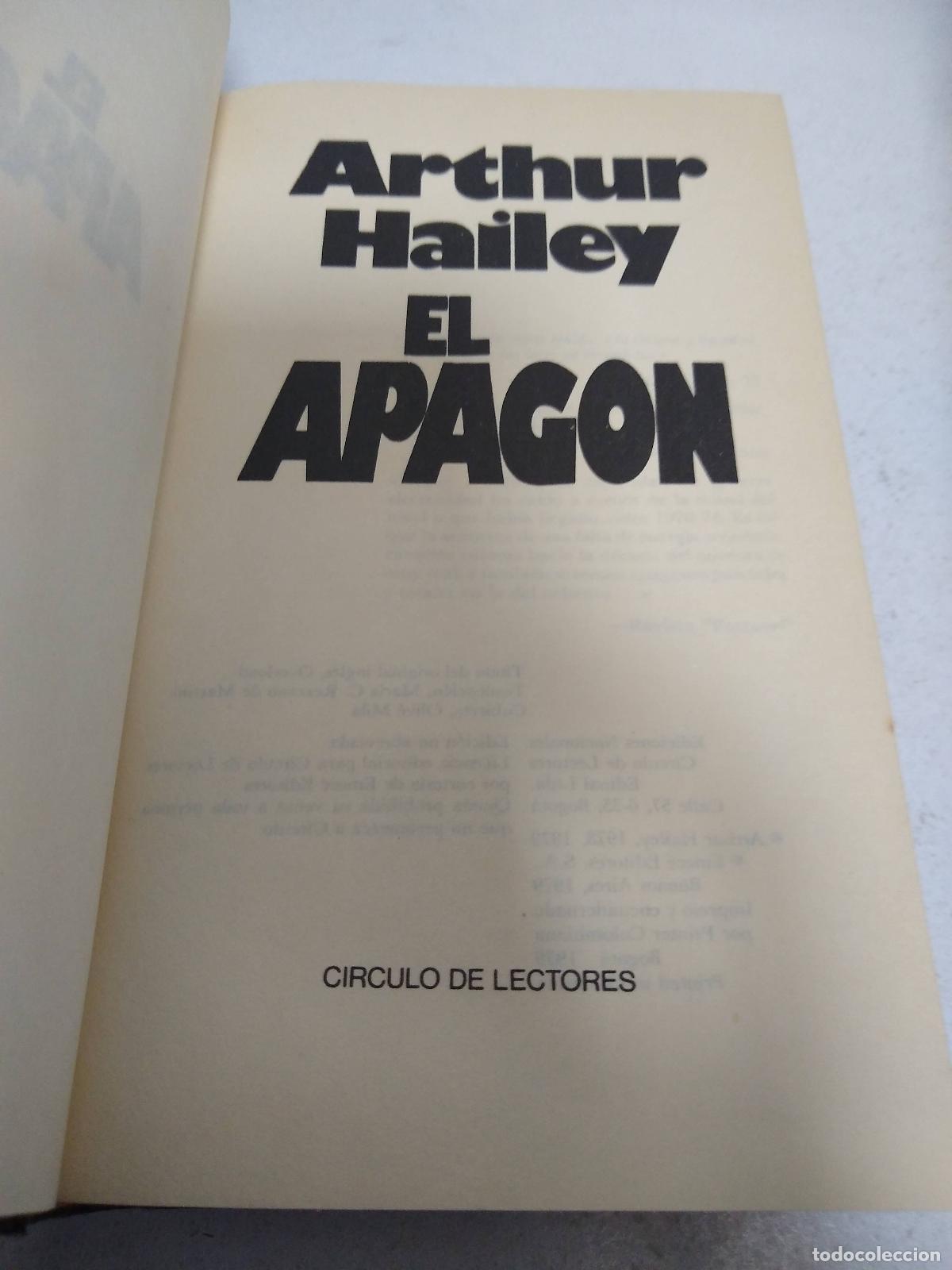 Libros: El apag&ograve;n - Arthur Hailey - Foto 1