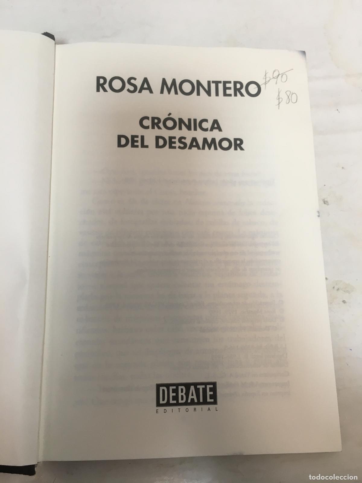 Libros: Cr&ograve;nica del desamor - Montero, Rosa - Foto 1