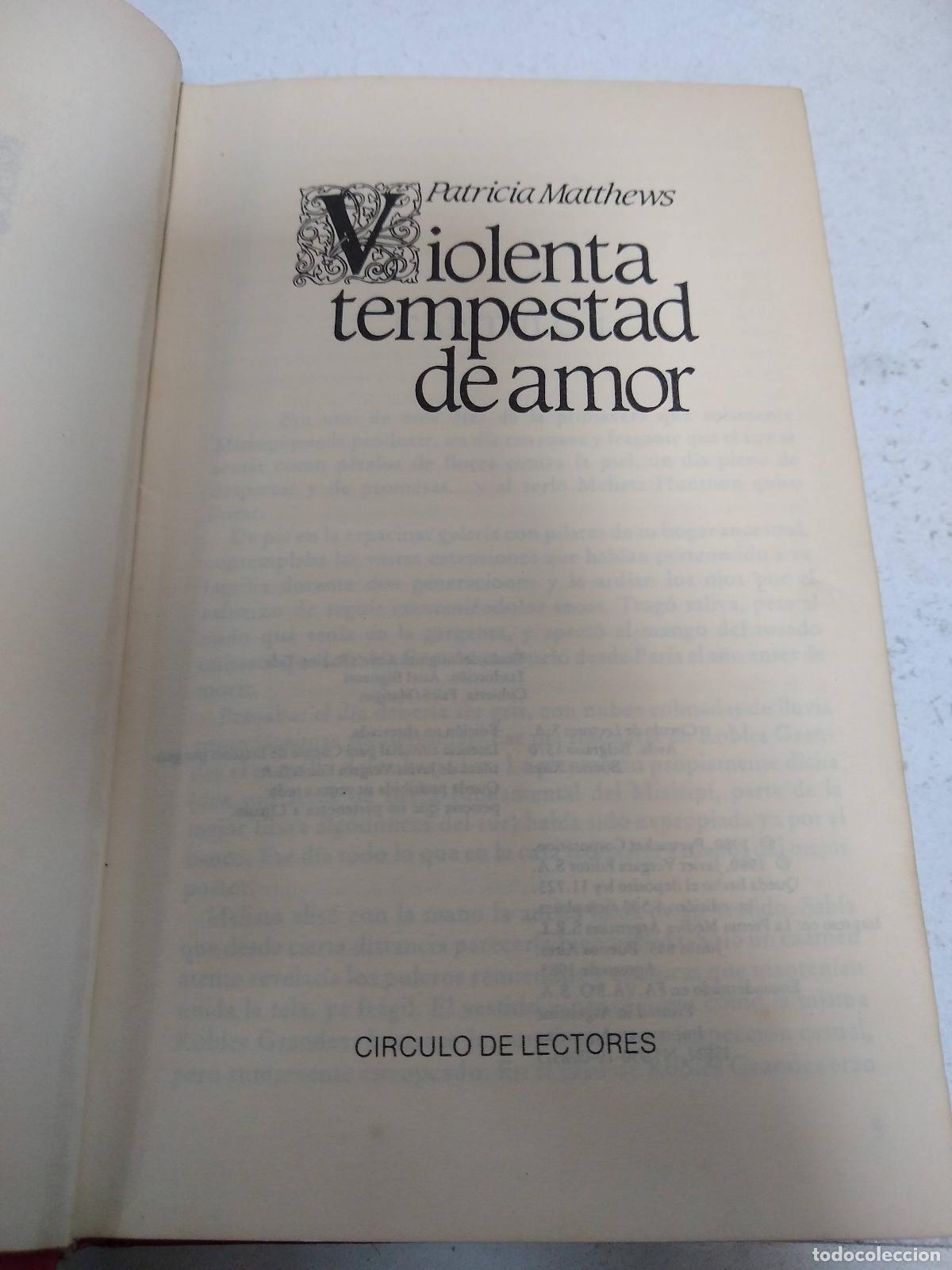 Libros: Violenta tempestad de amor - Varios autores - Foto 1