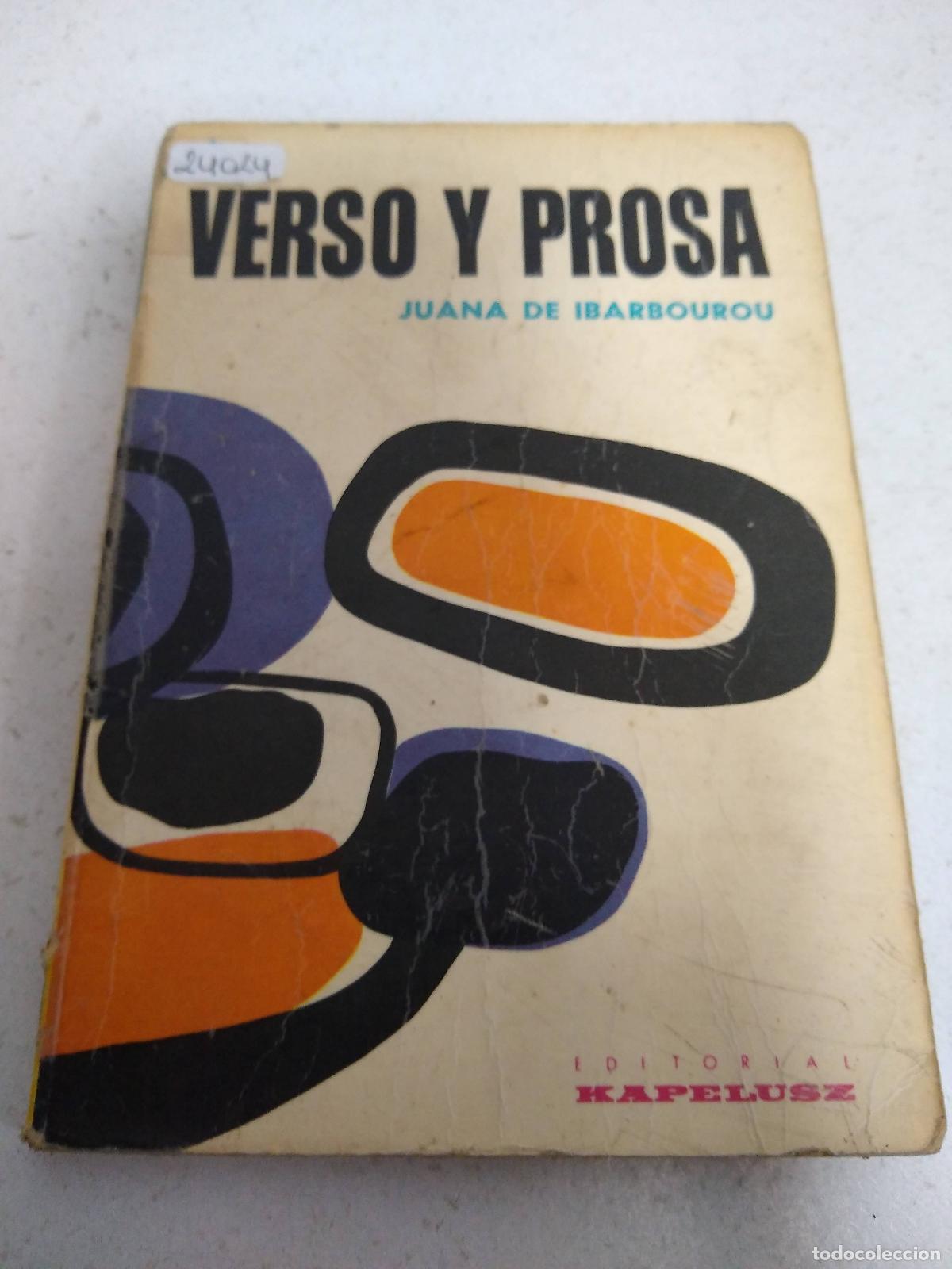 Libros: Verso y prosa - Ibarbourou - Foto 1