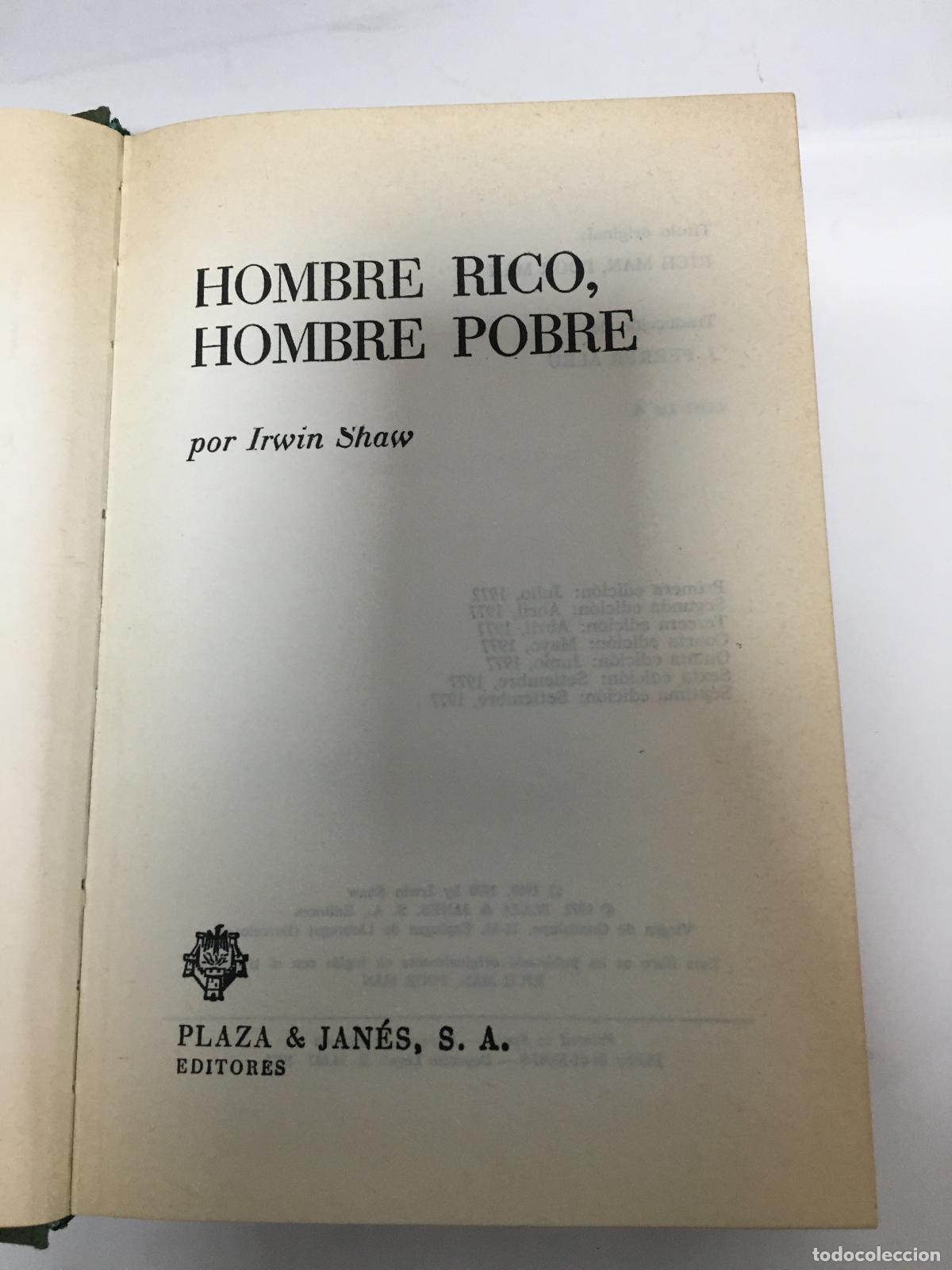 Libros: Hombre rico, hombre pobre - Irwin Shaw - Foto 1