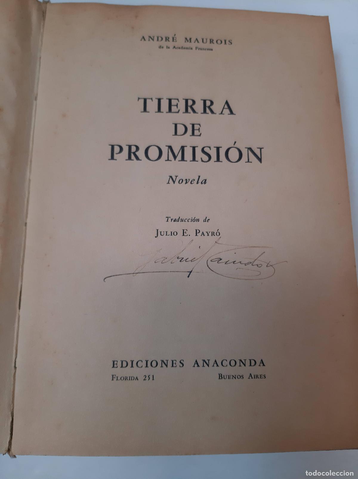 Libros: Tierra De Promisi&oacute;n - A. Mauriois - Foto 1