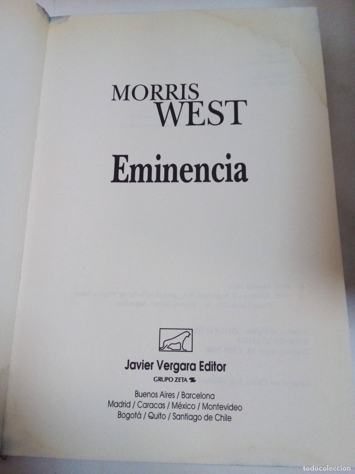 Libros: Eminencia - Morris West - Foto 1