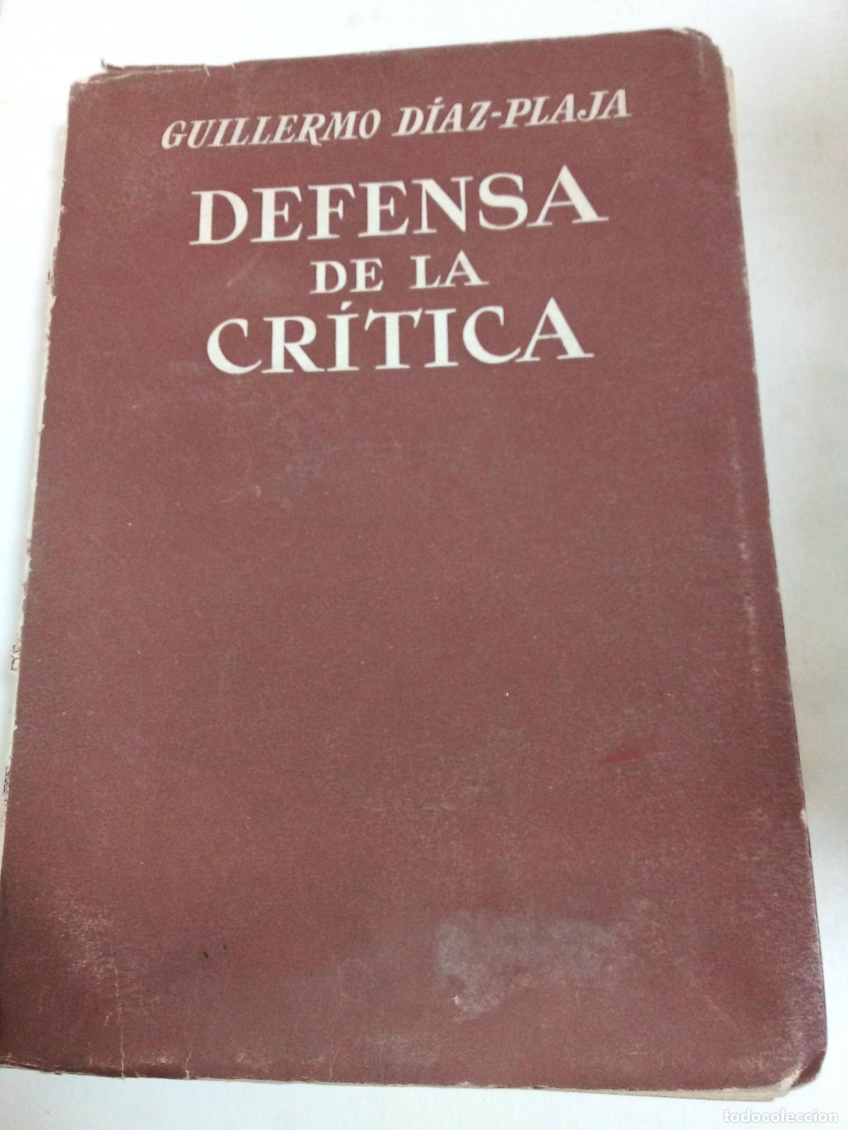 Libros: Defensa De La Critica - Guillermo Diaz - Foto 1