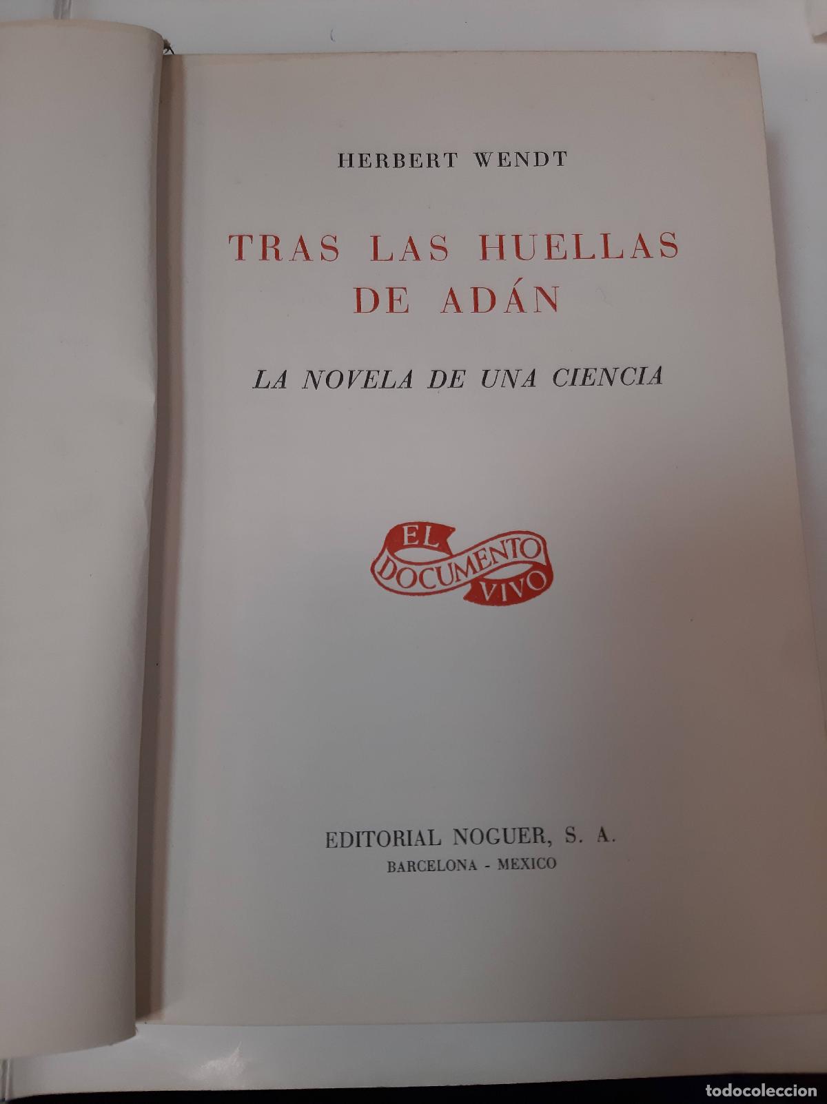 Libros: Tras Las Huellas De Ad&aacute;n - Herbert Wendt - Foto 1