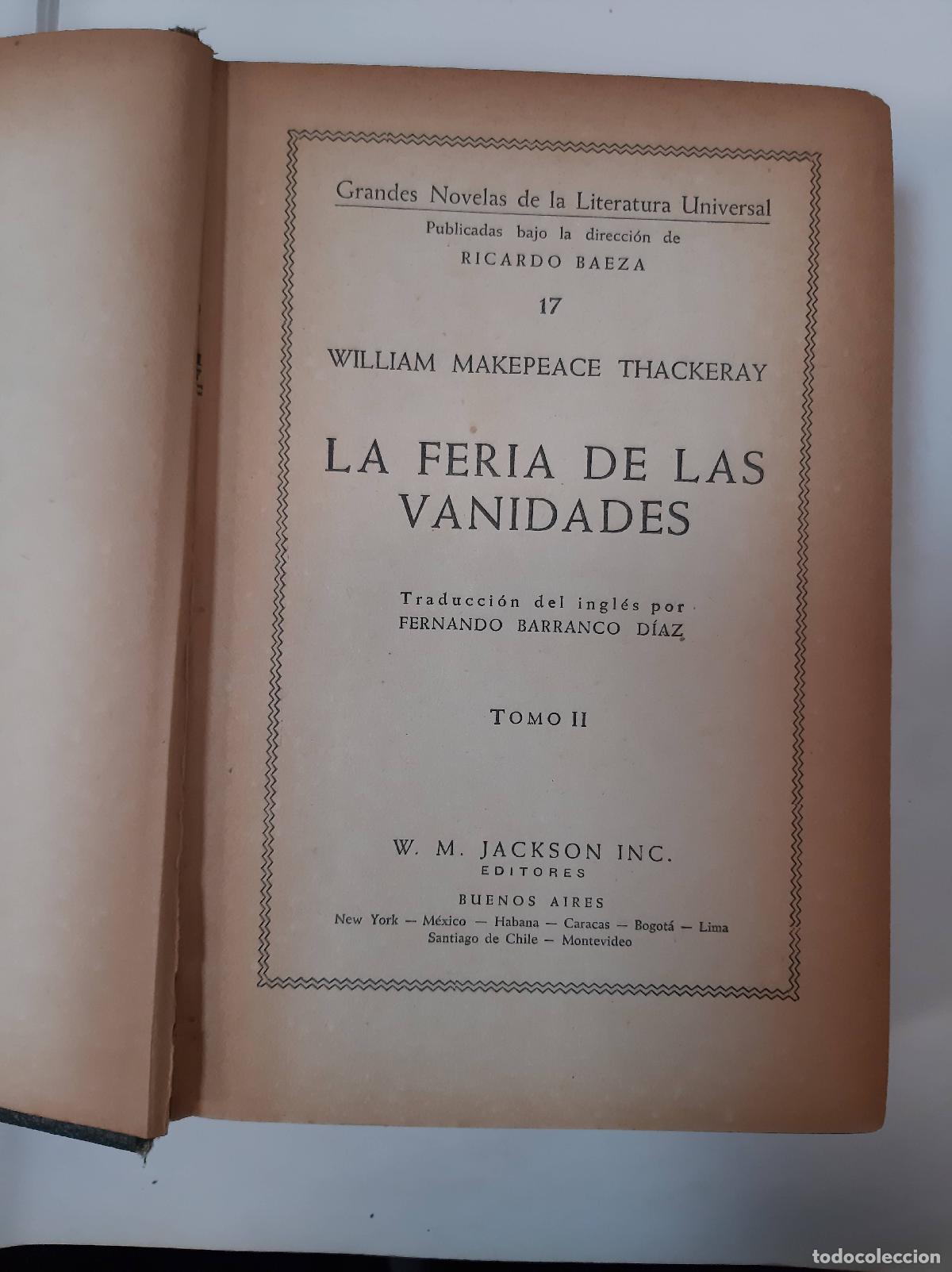 Libros: La Feria De Las Vanidades II - Thackeray - Foto 1