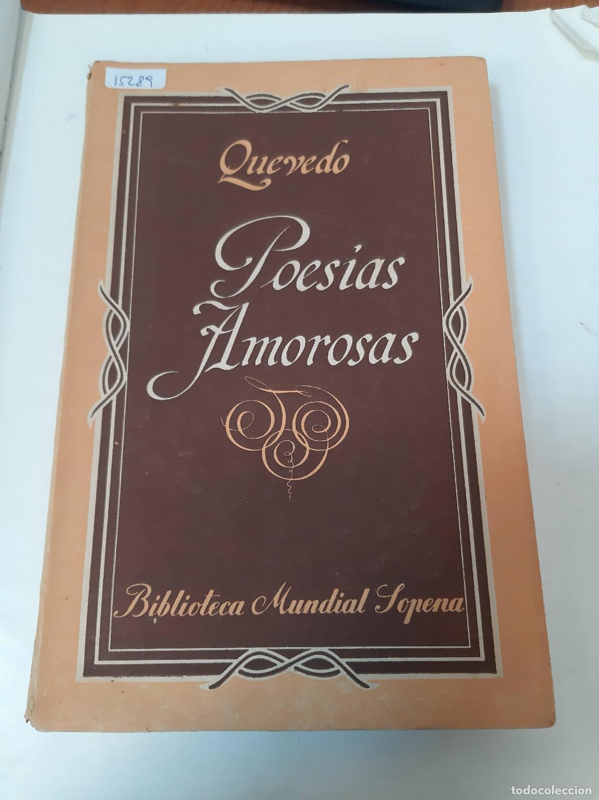 Libros: Poesias Amorosas - Quevedo - Foto 1