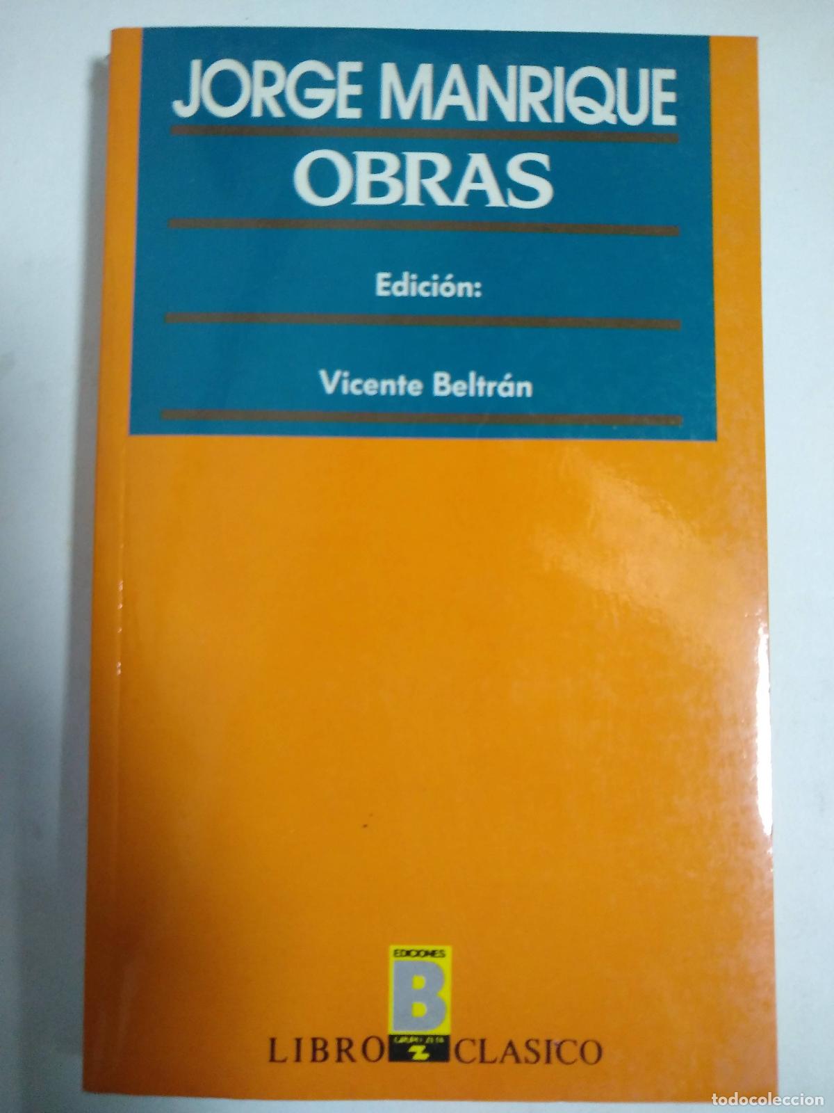 Libros: Obras - Jorge Manrique - Foto 1