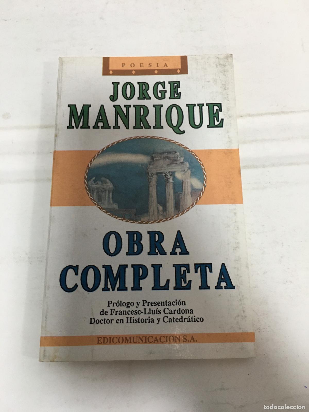 Libros: Obra Completa - Jorge Manrique - Foto 1