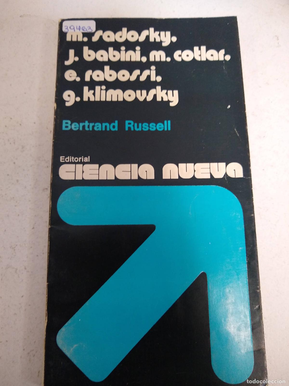 Libros: Bertrand Russell - Babini, Klimovsky, Rabossi, Sadosky, Cotlar - Foto 1