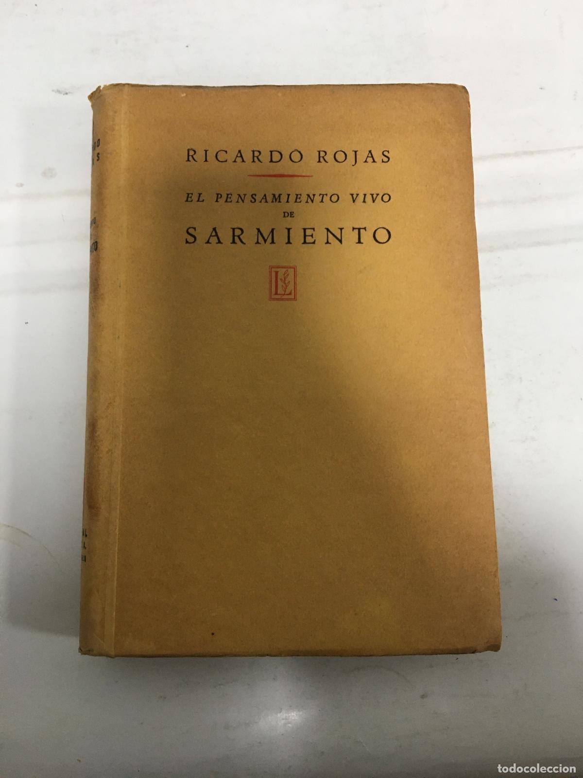 Livros em segunda m&atilde;o: El pensamiento vivo de Sarmiento - Ricardo Rojas