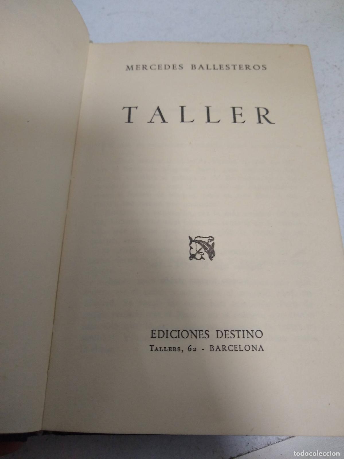 Libros: Taller - Mercedes Ballesteros Gaibrois - Foto 1