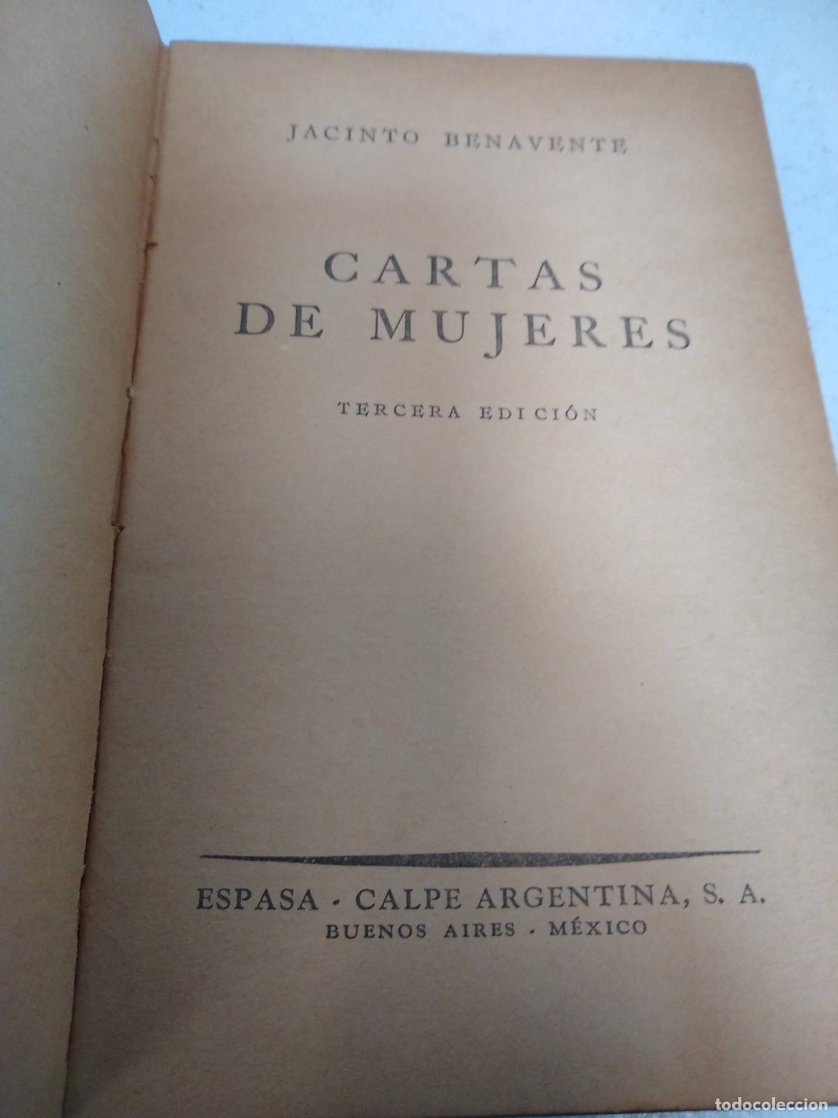 Libros: Cartas de mujeres - Jacinto Benavente - Foto 1