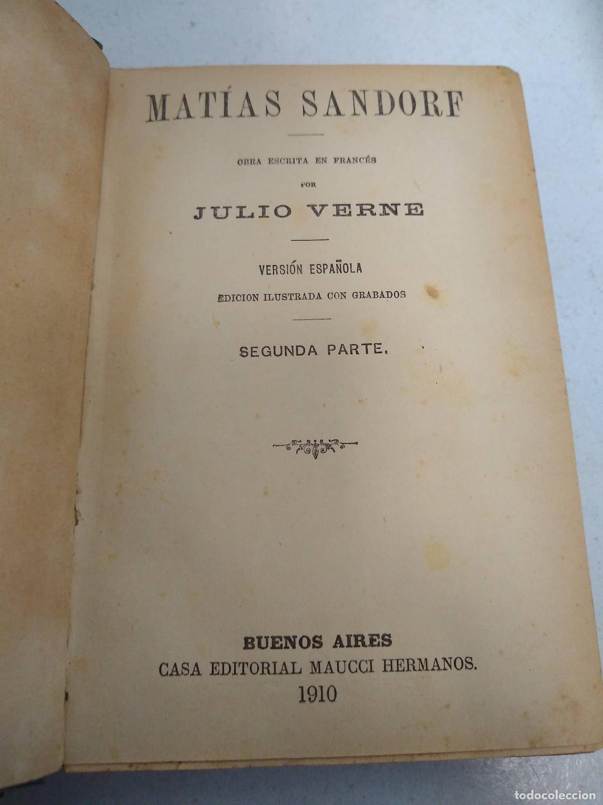 Libros: MATIAS SANDORF (SC552) - Jules Verne - Foto 1