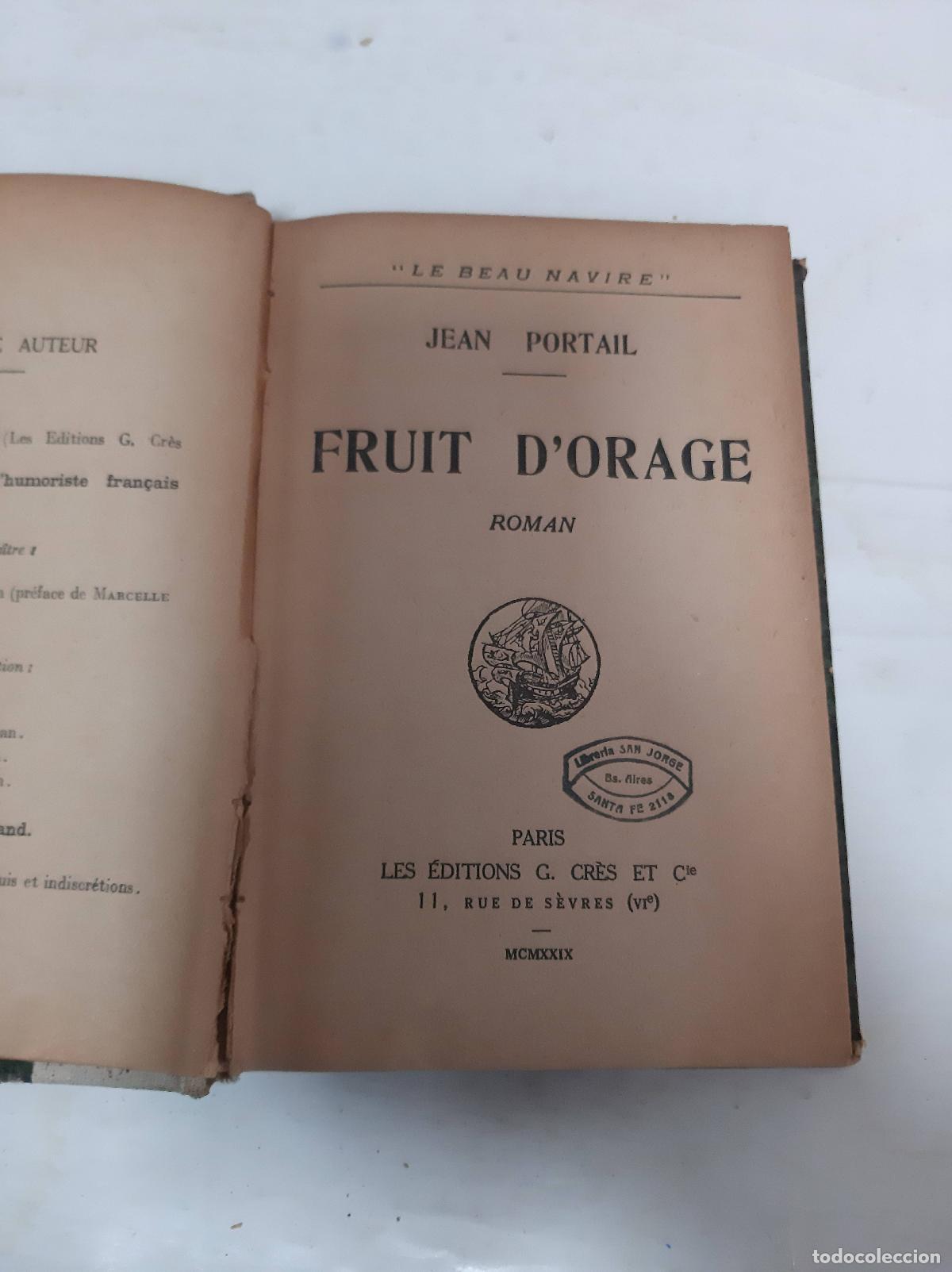 Fuit D&acute;orage - Jean Portail