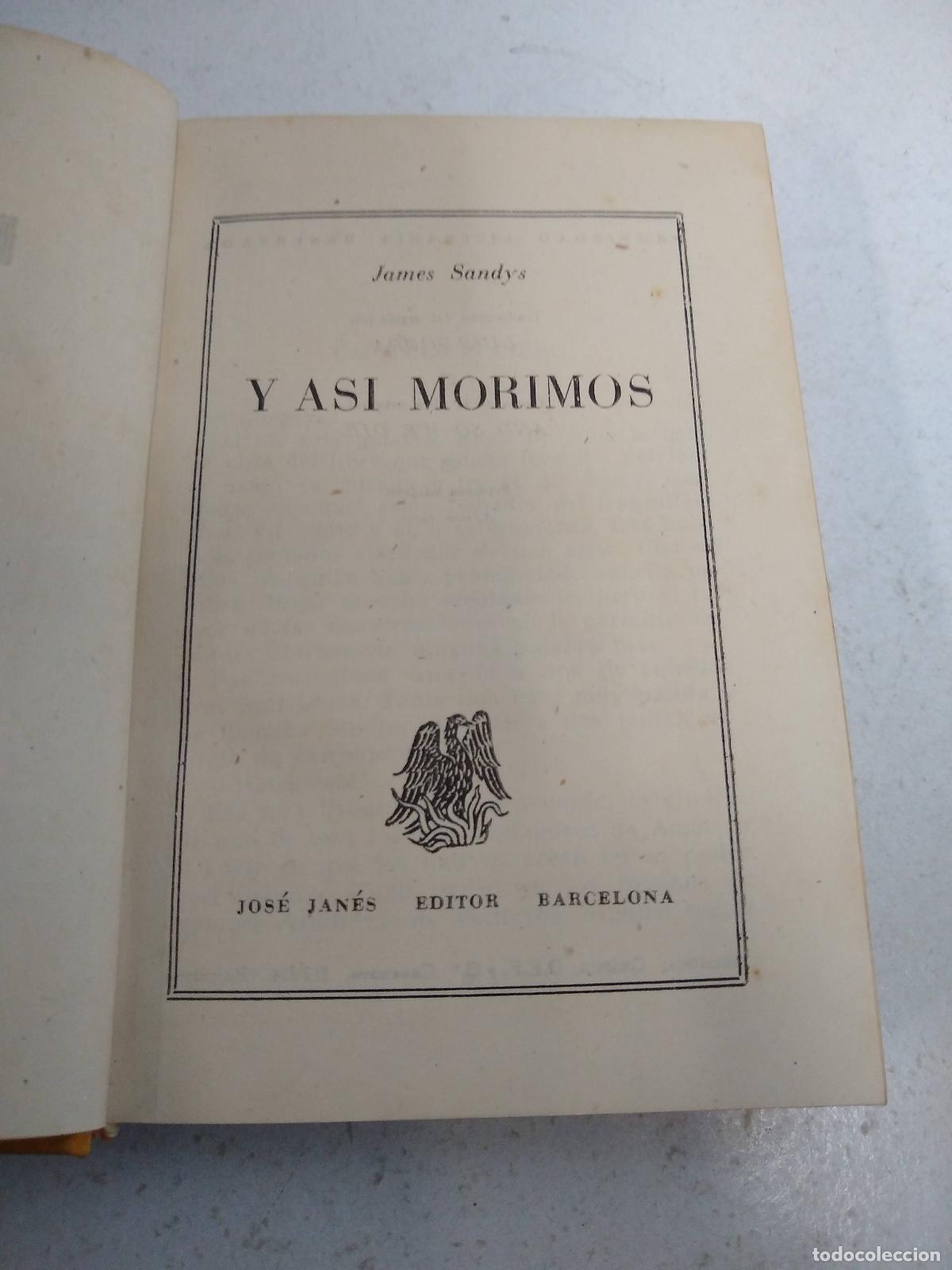 Libros: Y asi morimos - Sandys, James - Foto 1