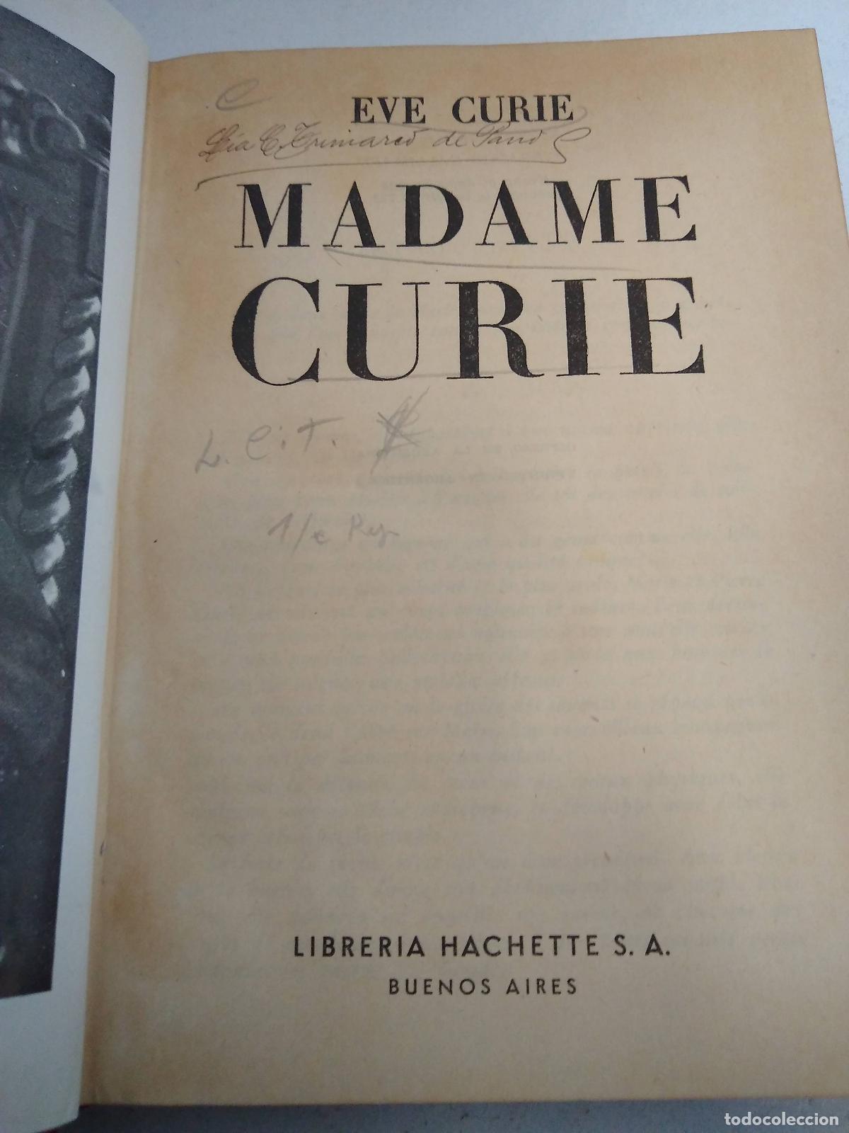 Libros: Madame Curie - Eve Curie - Foto 1