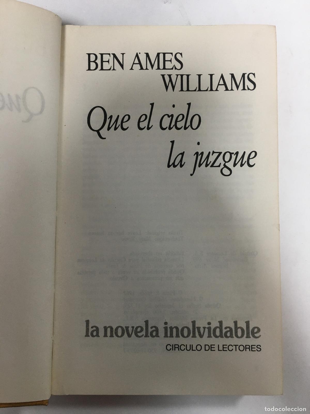 Libros: Que el cielo la juzgue - Ben Ames Williams - Foto 1