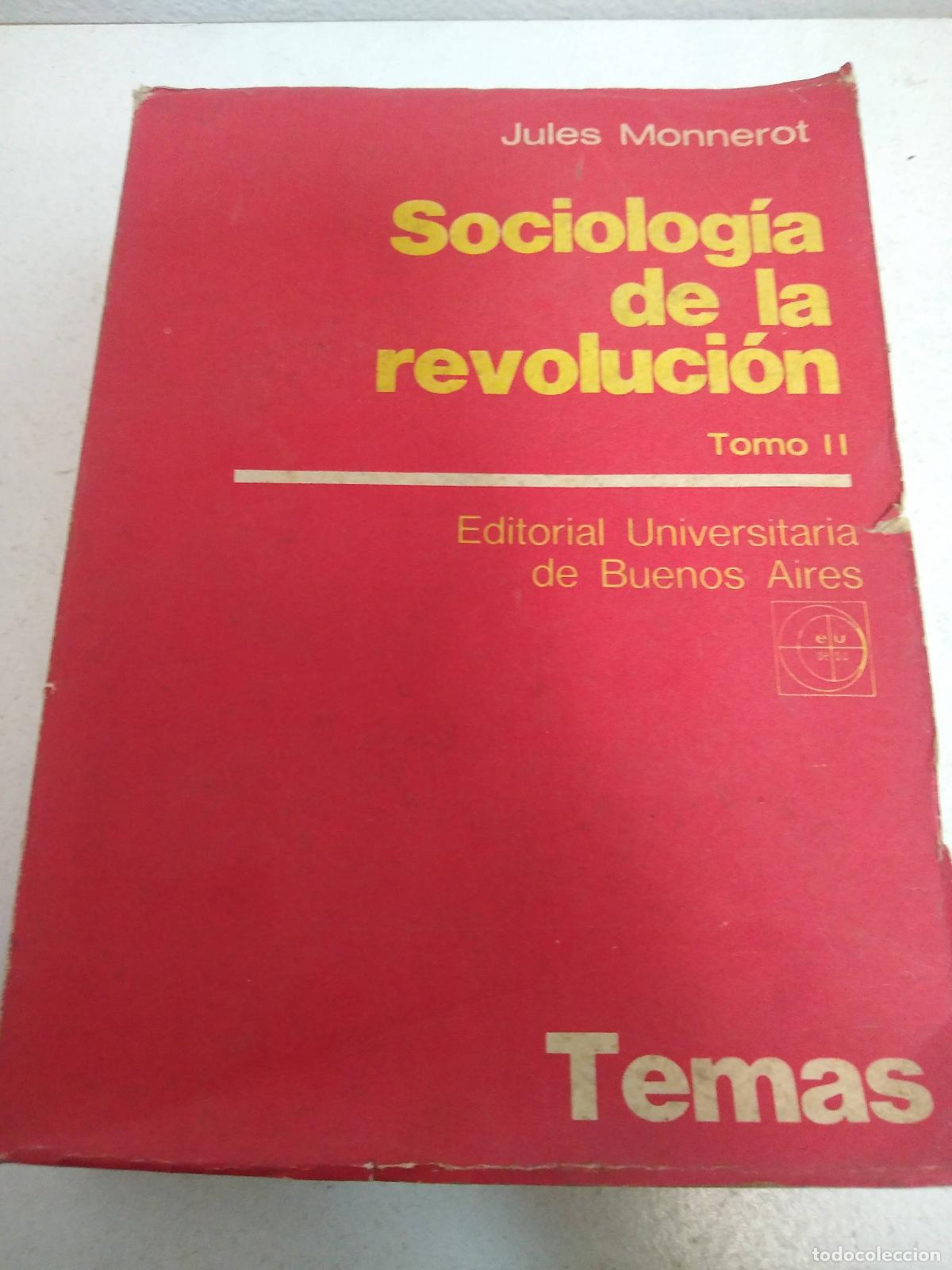 Libri di seconda mano: Sociologia de la revolucion Tomo II - Jules Monnerot