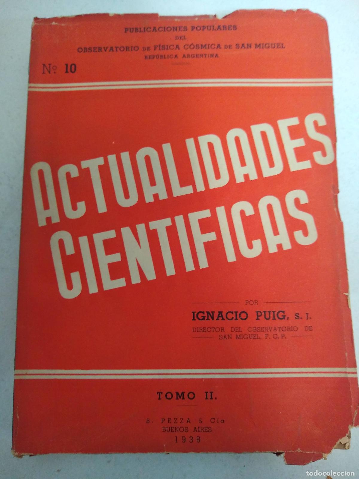 Libros: Actualidades cientificas tomo II - Ignacio Puig - Foto 1