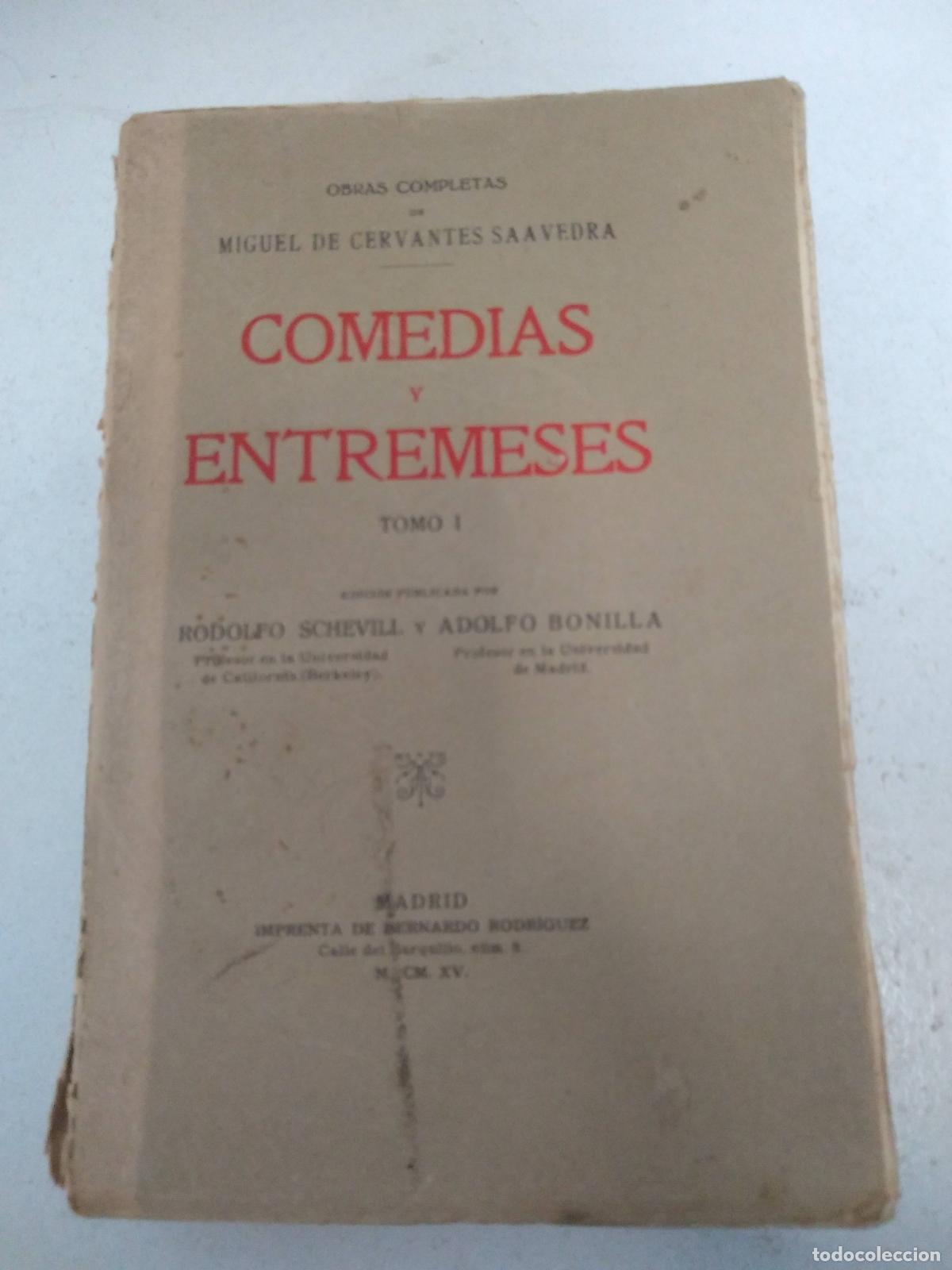 B&uuml;cher: Comedias y entremeses Tomo I - Miguel de Cervantes Saavedra