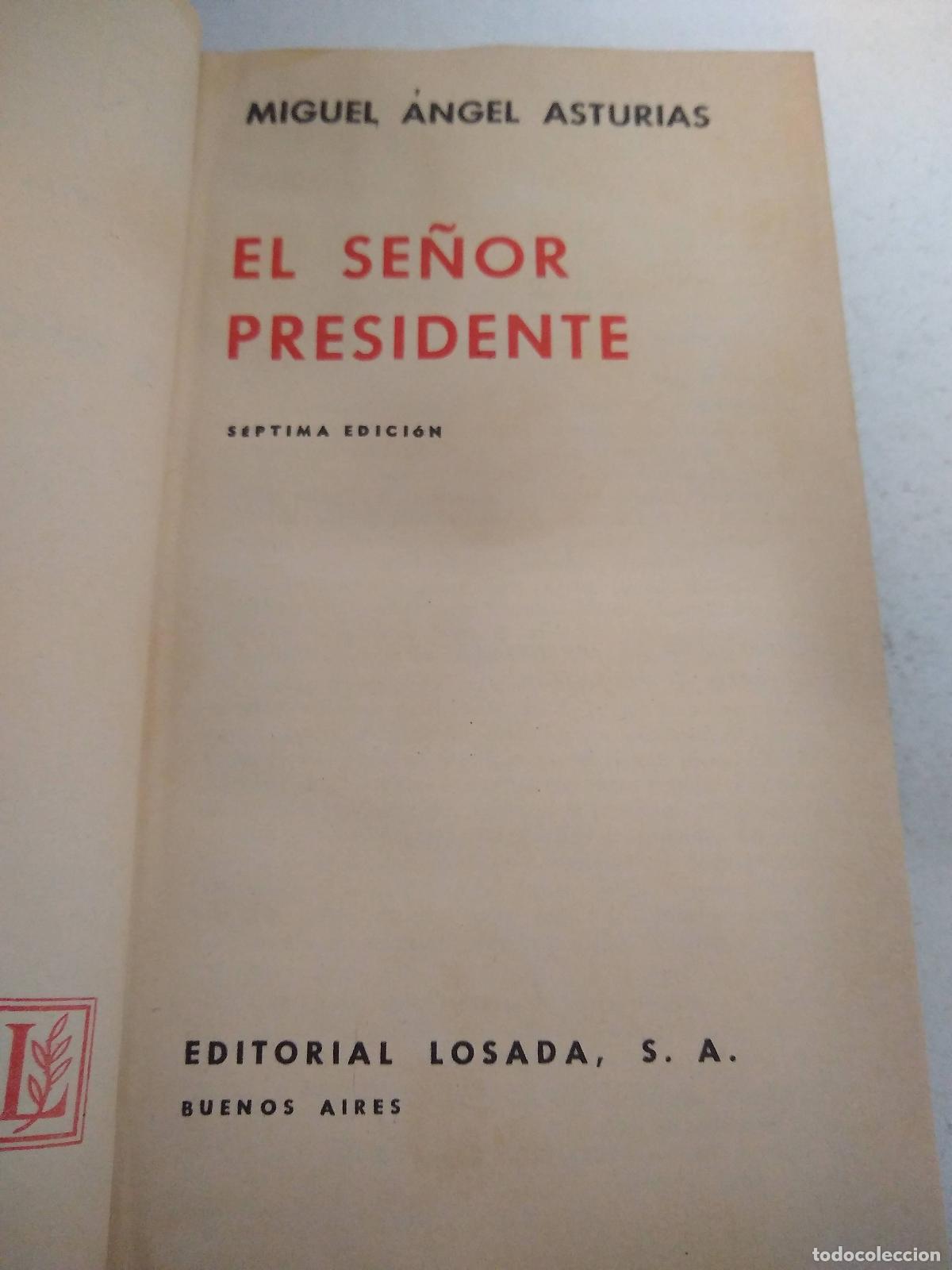 Libros: El se&ntilde;or presidente - Miguel Asturias - Foto 1