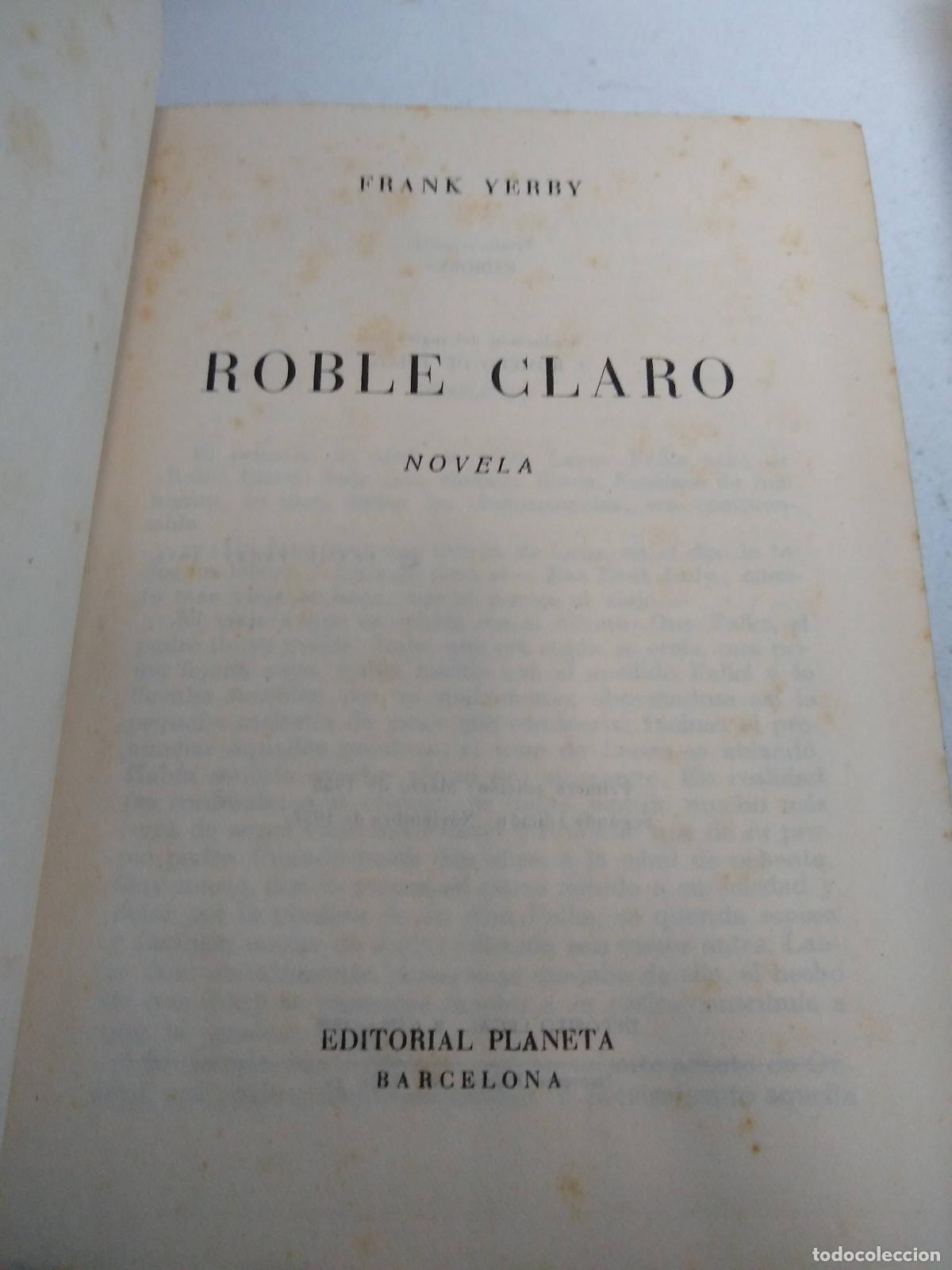Libros: Roble claro - Yerby, Frank - Foto 1