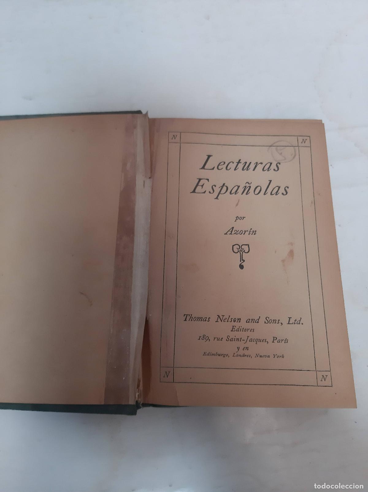 Libros: Lecturas espa&ntilde;olas - Azorin - Foto 1