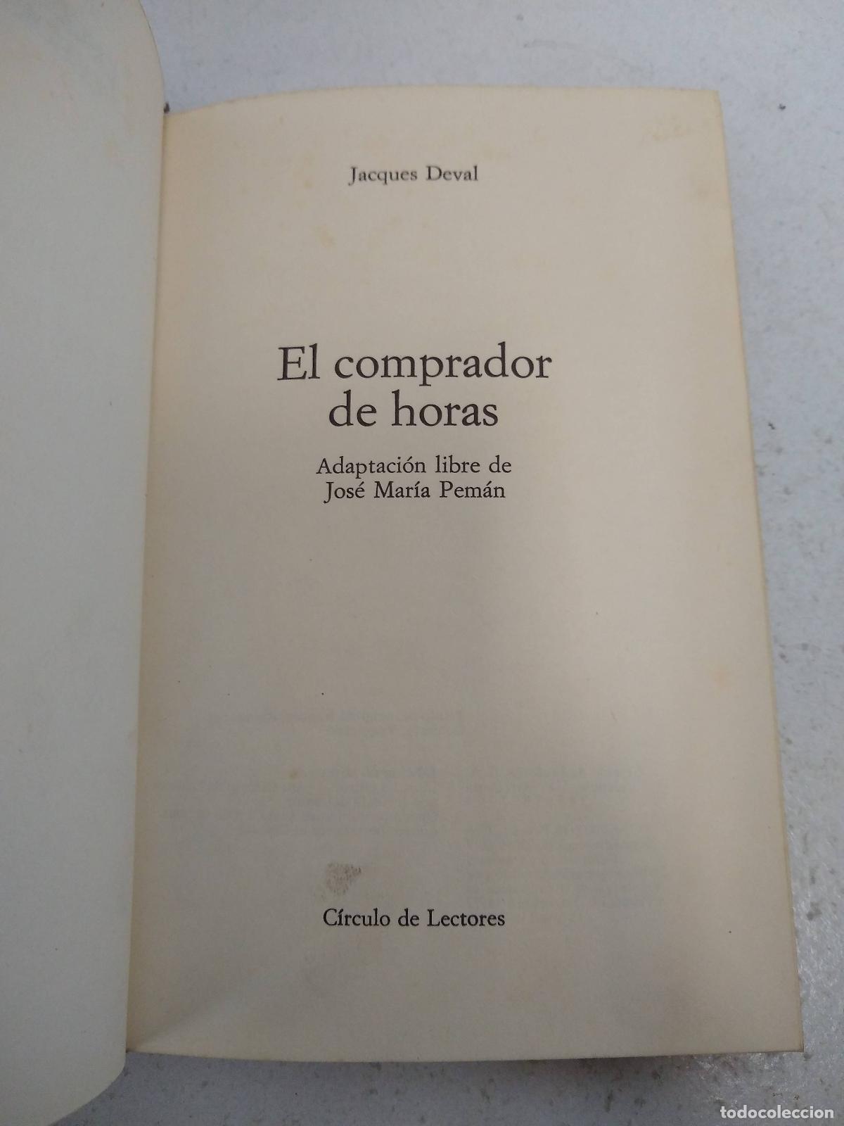 Libros: el comprador de horas - Pem&aacute;n, Jos&eacute; Mar&iacute;a - Foto 1