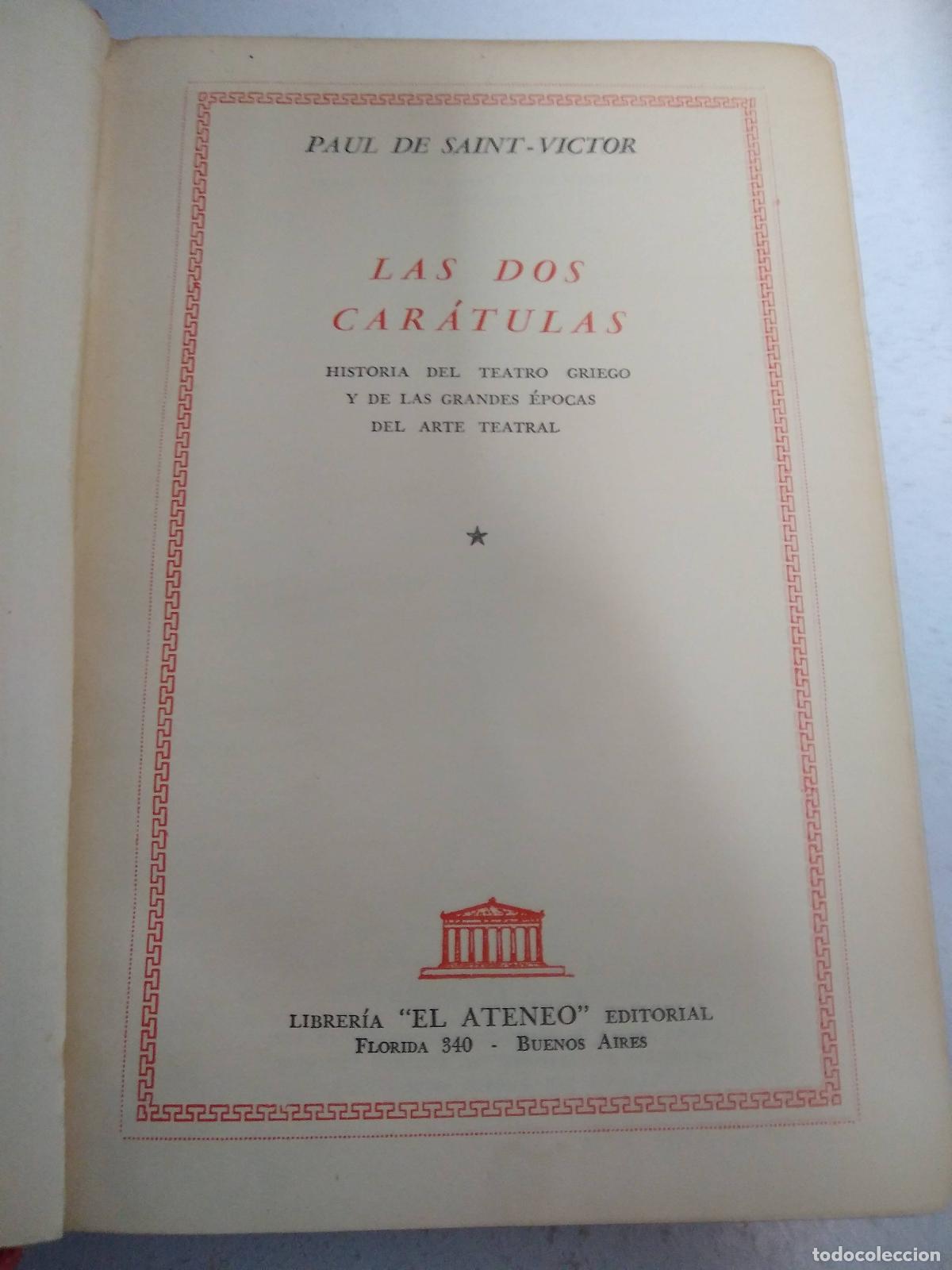 Libros: Las dos caratulas - Victor Paul de Saint - Foto 1