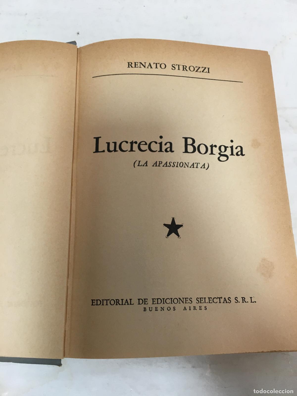 Libros: Lucrecia Borgia - Renato Strozzi - Foto 1